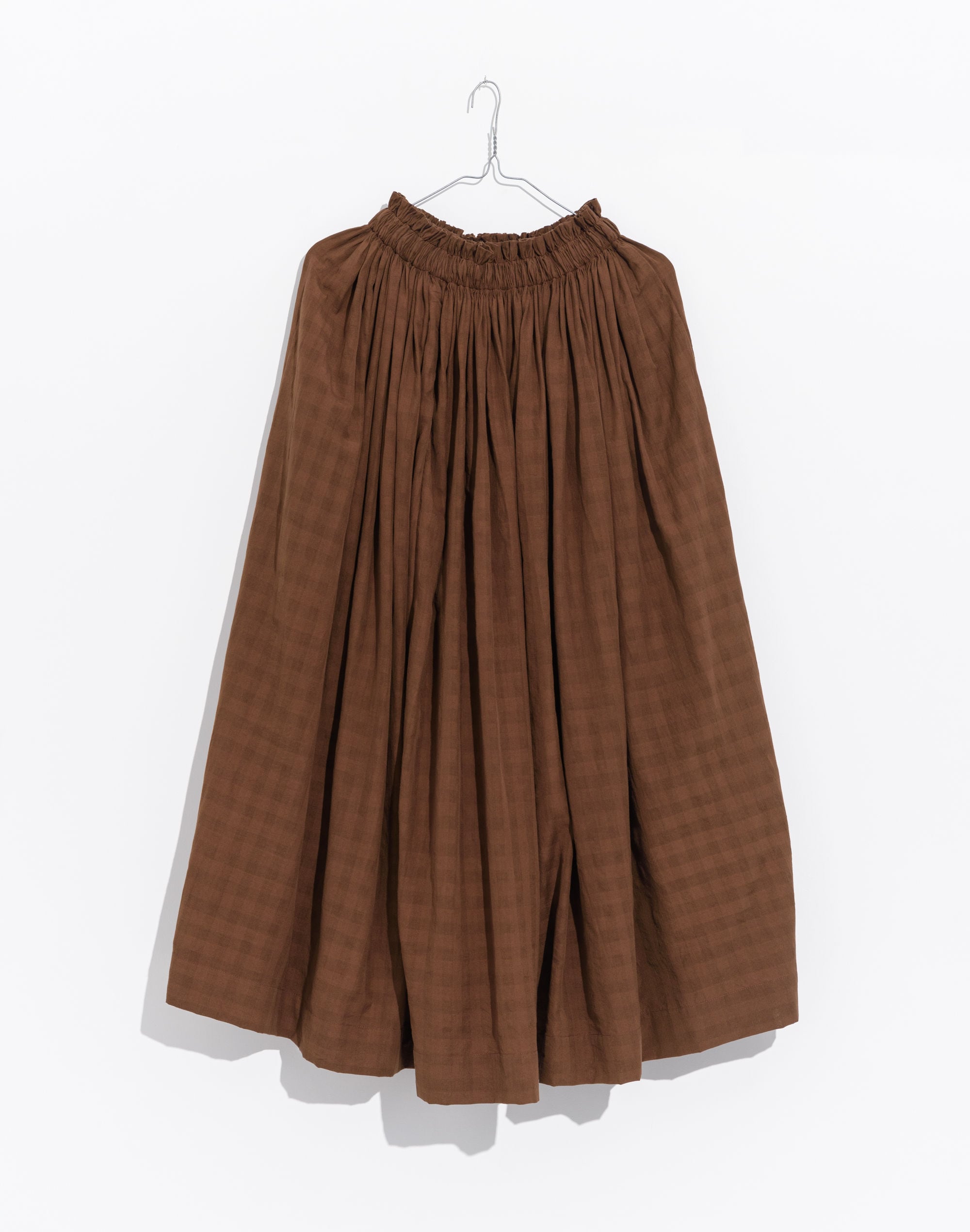 World of Crow Antique brown pull-on skirt