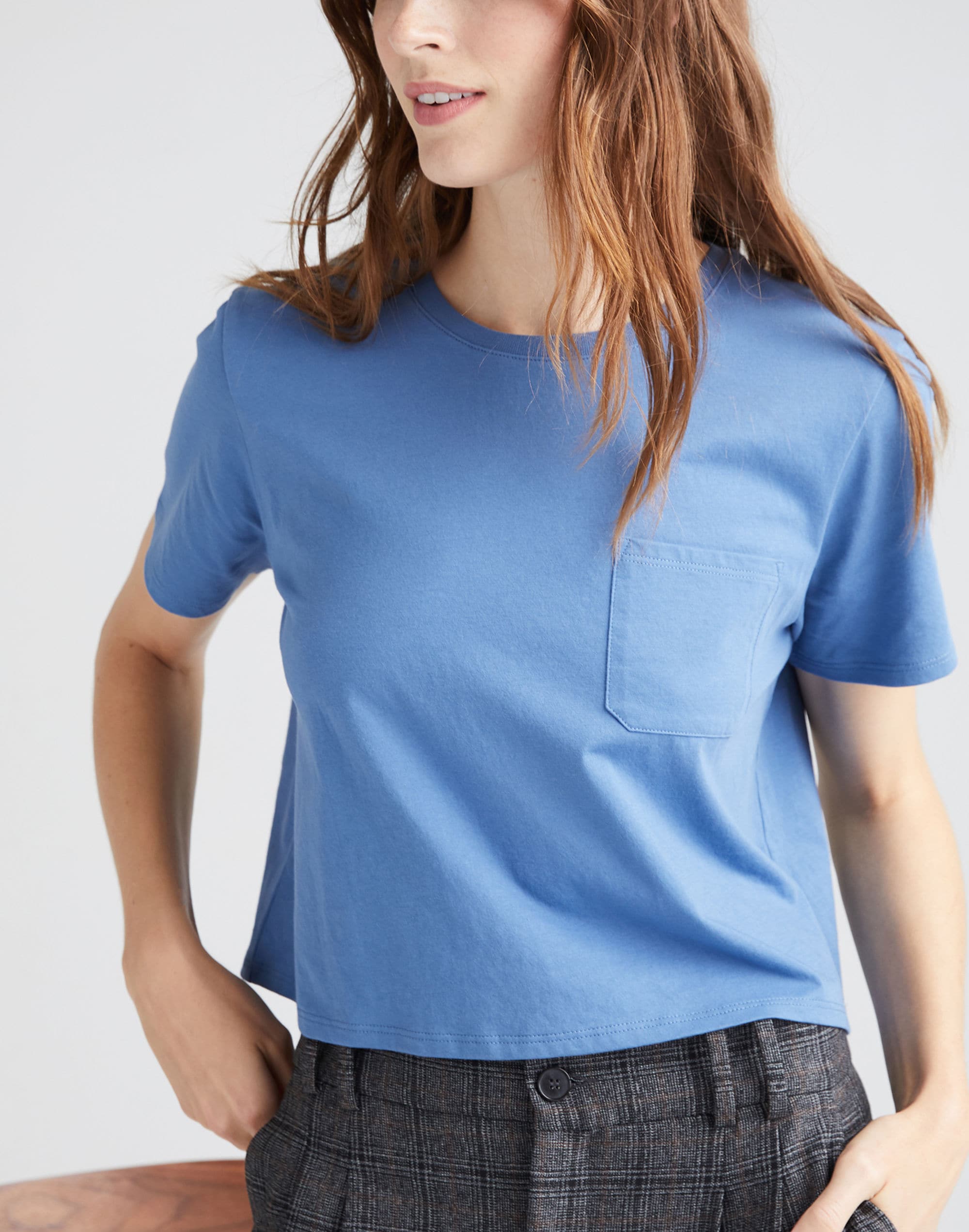 richer poorer pima boxy crop tee