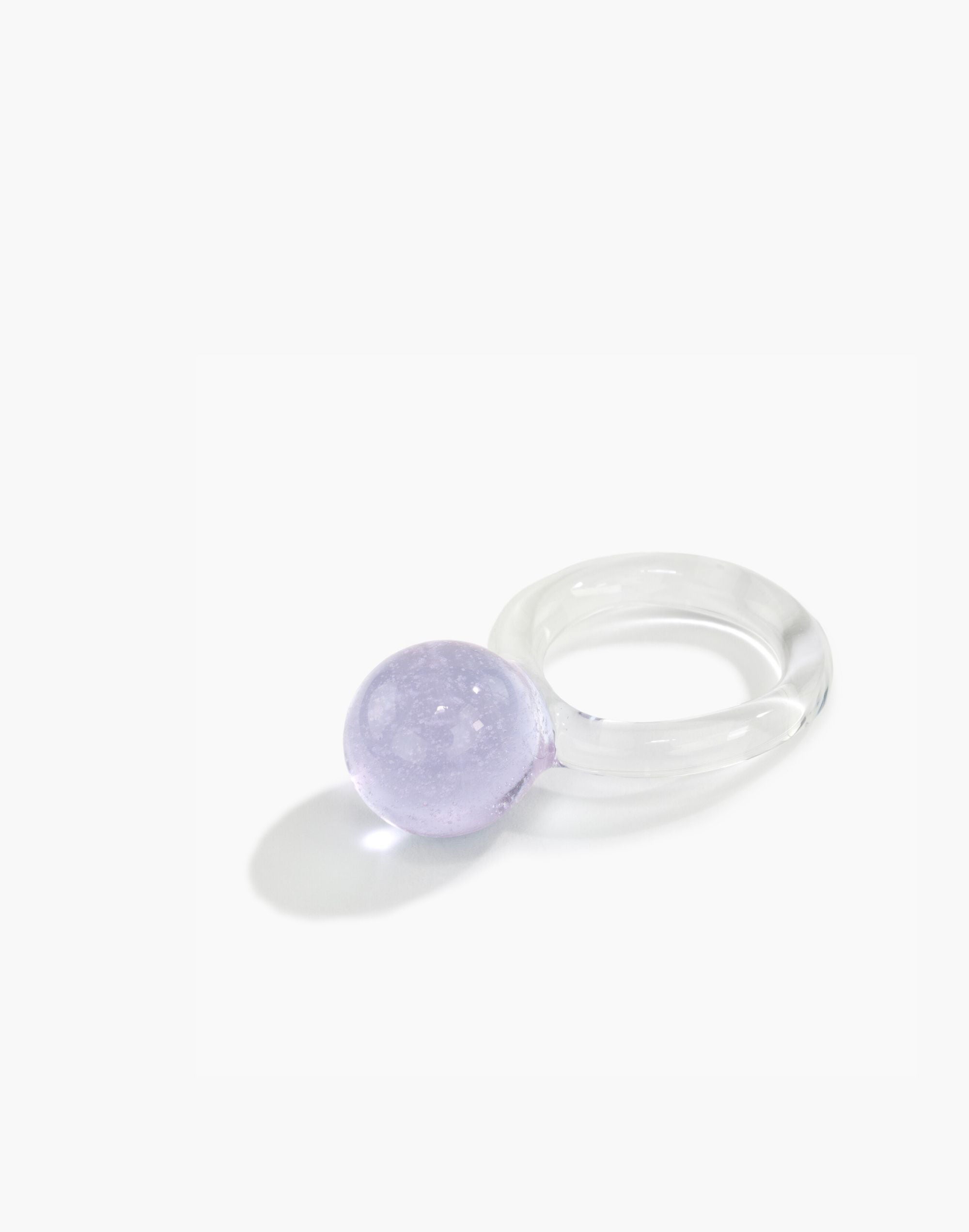 Jane D'Arensbourg Orb Clear Glass Ring