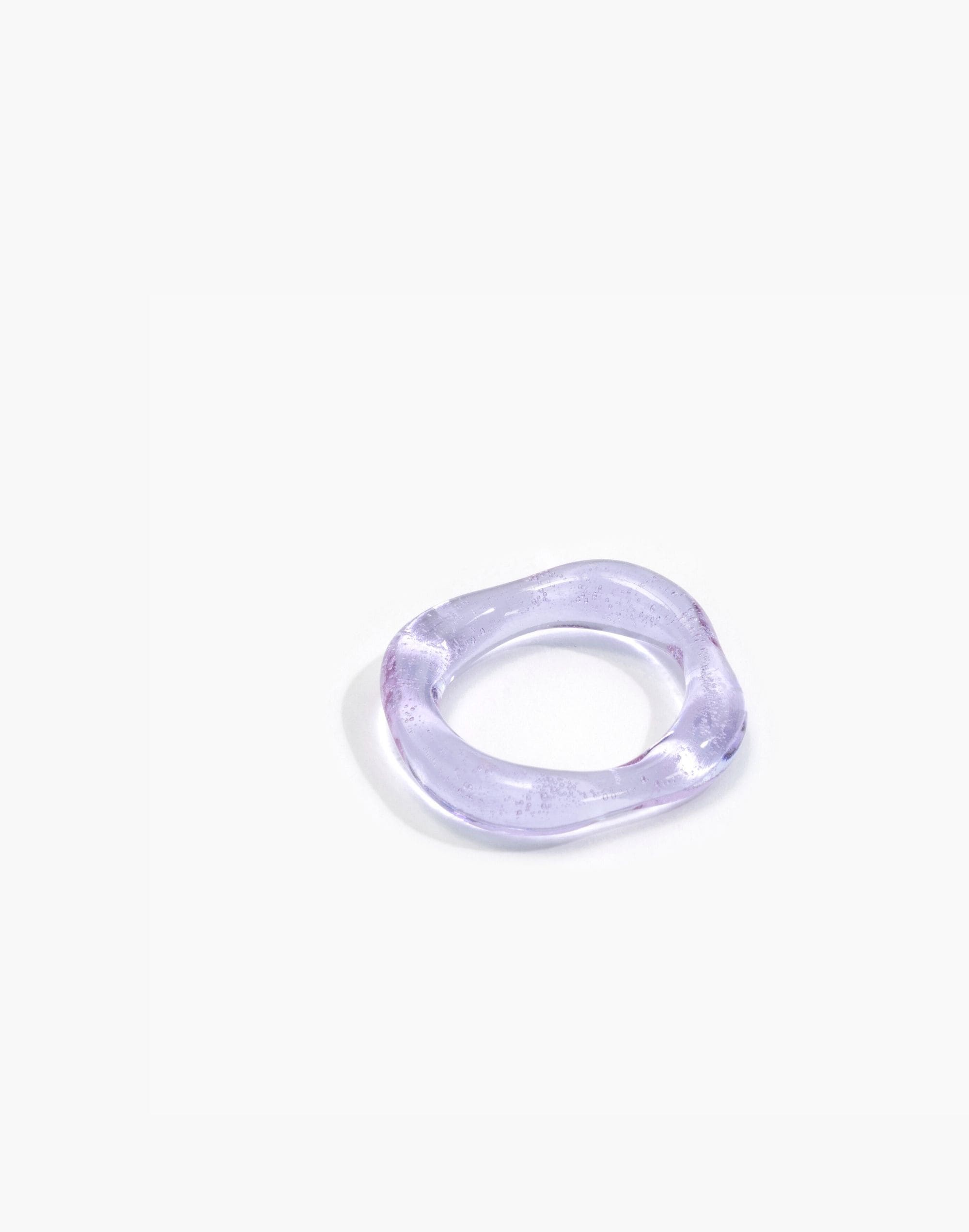 Jane D'Arensbourg Lilac Organic Band Glass Ring