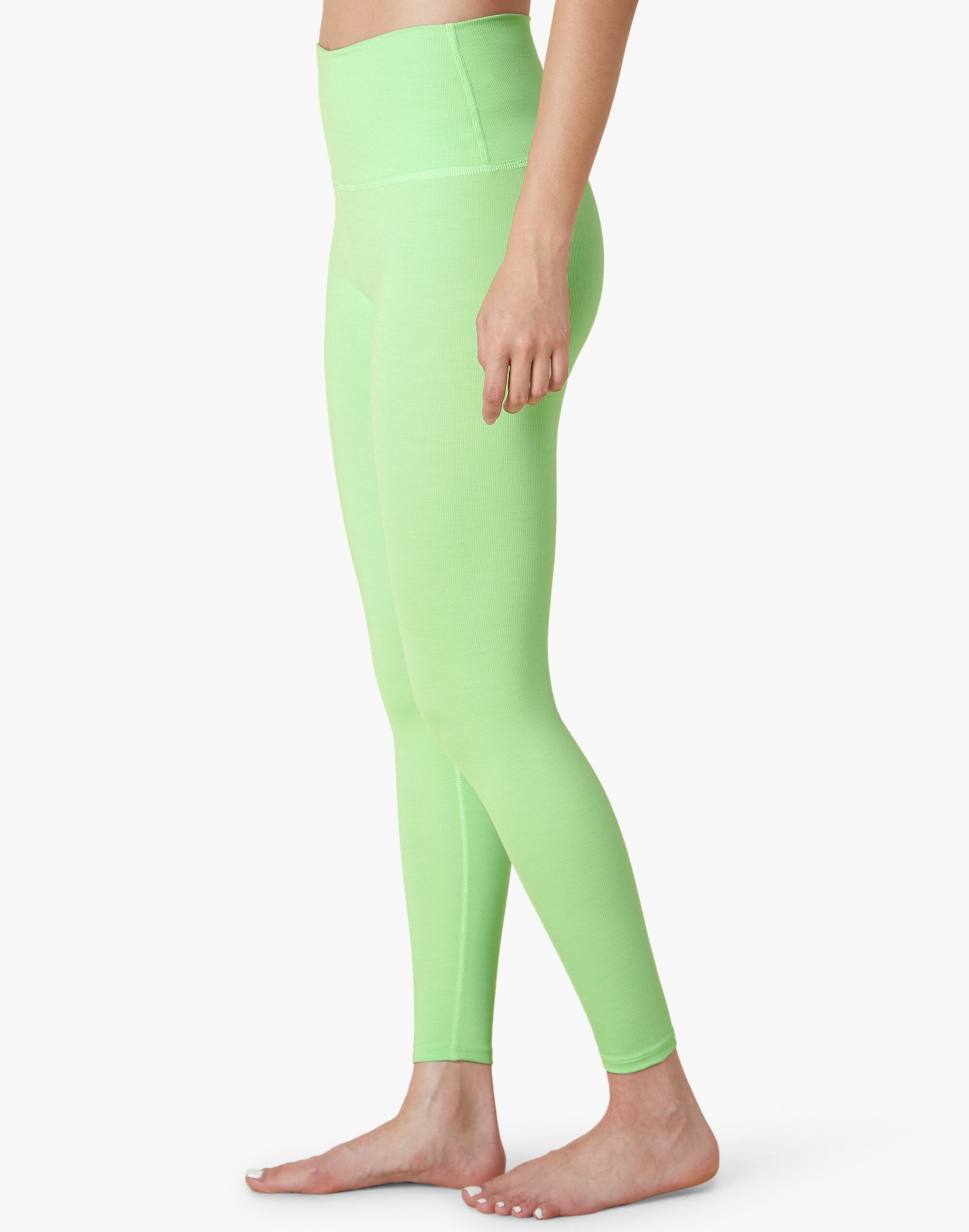 Beyond Yoga Heather Rib High Waisted Midi Legging