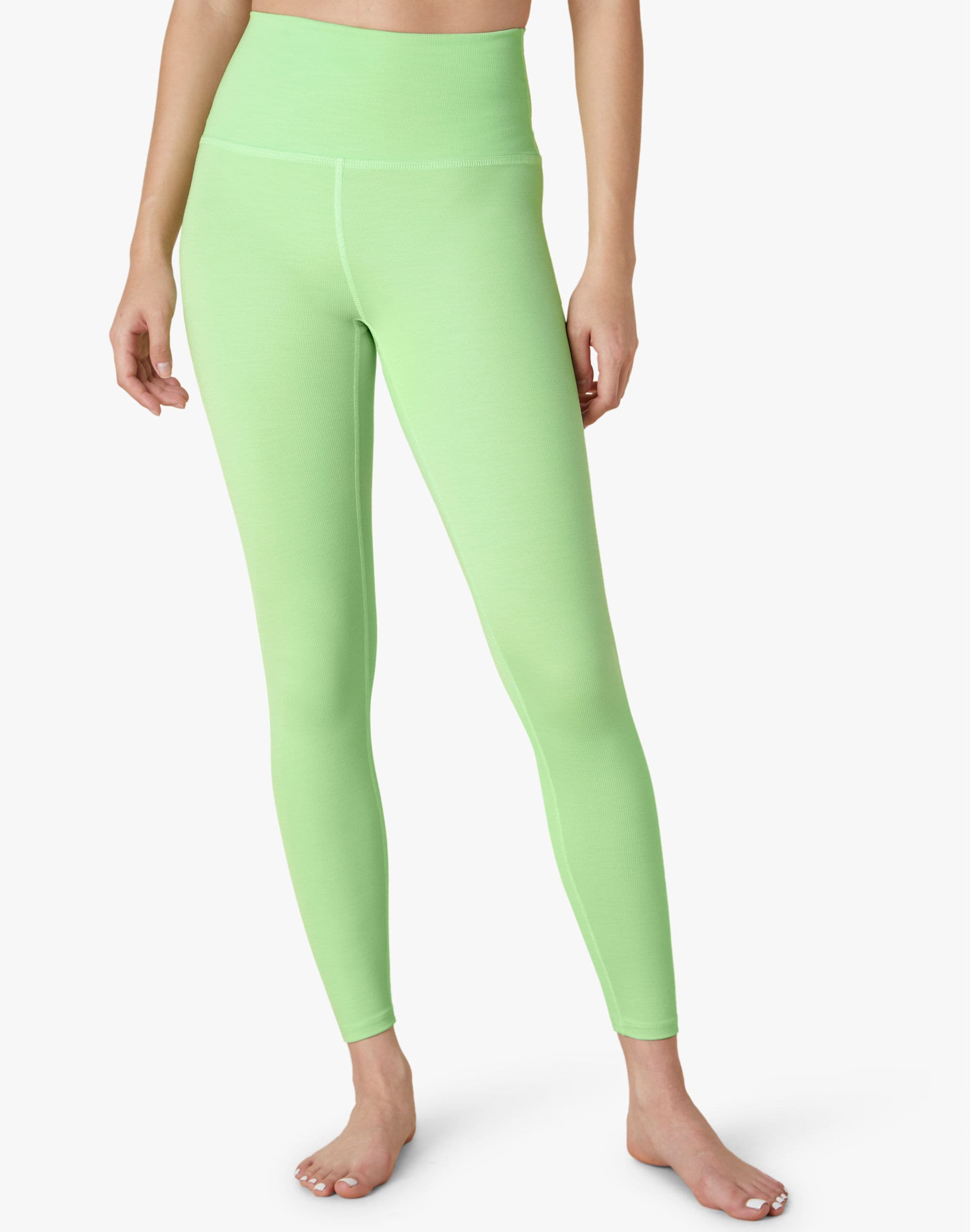 Beyond Yoga Heather Rib High Waisted Midi Legging