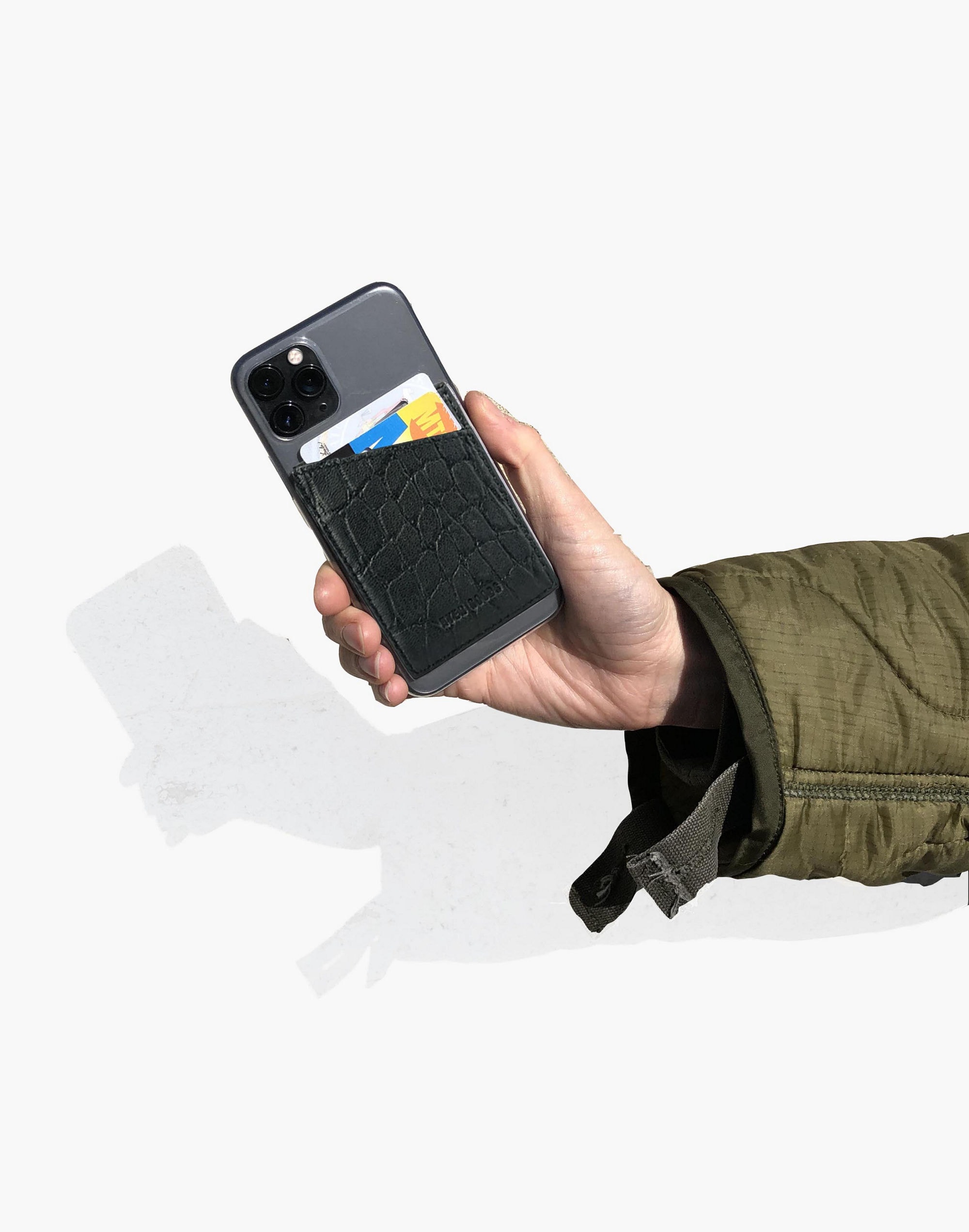 HYER GOODS Leather Sticker Phone Wallet