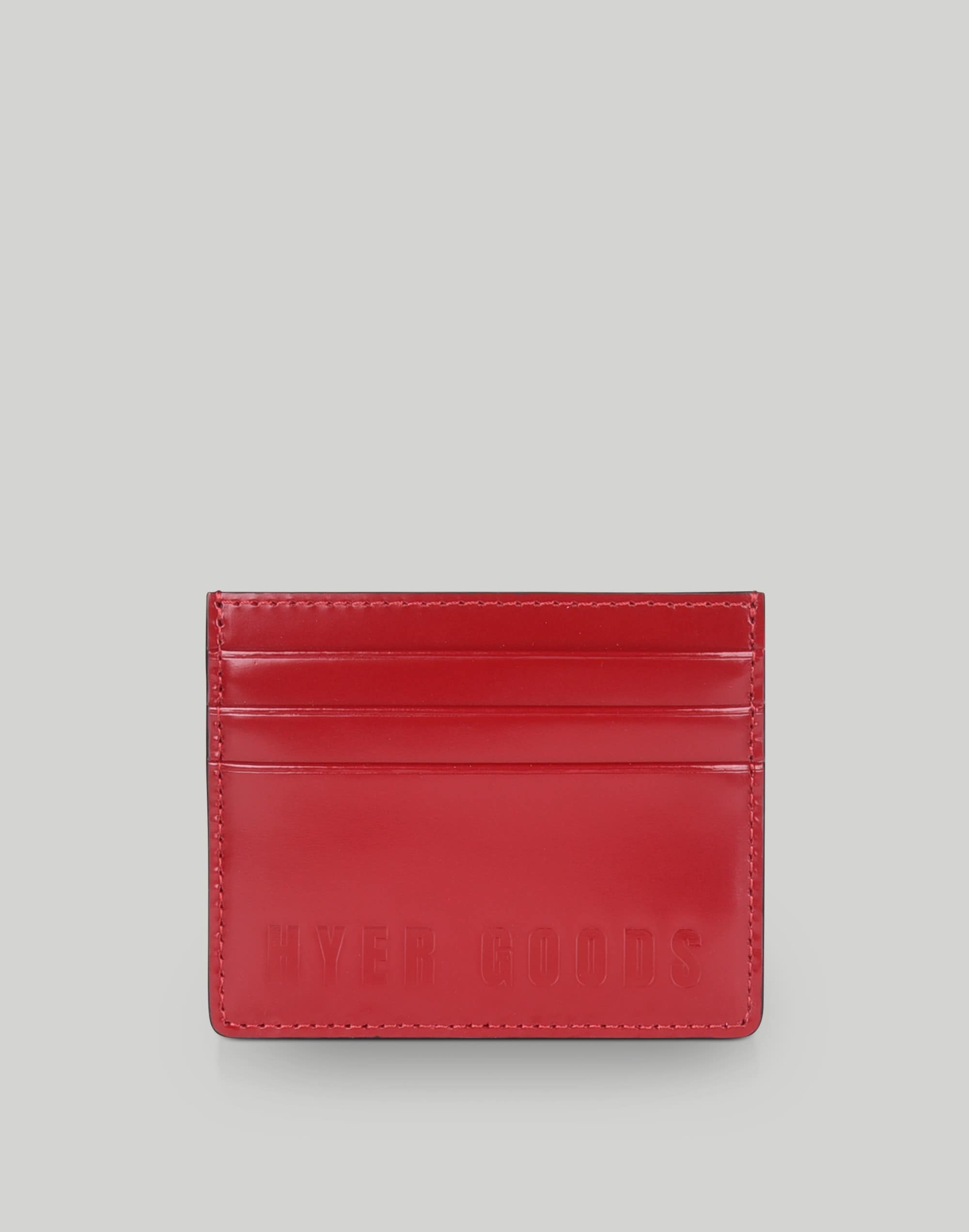 Madewell Hyer Goods Luxe Card Wallet In Red