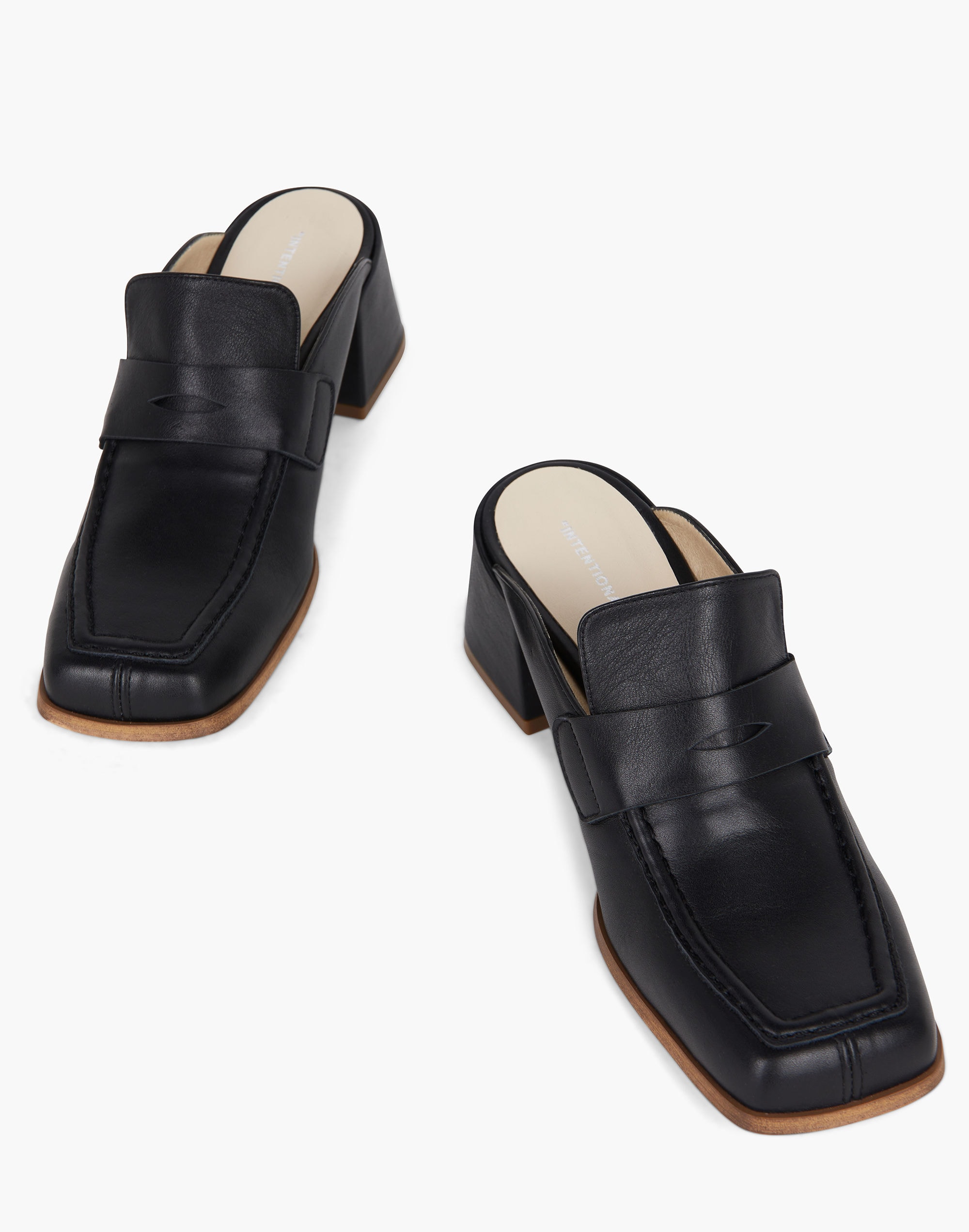 Intentionally Blank Prof Heeled Loafer