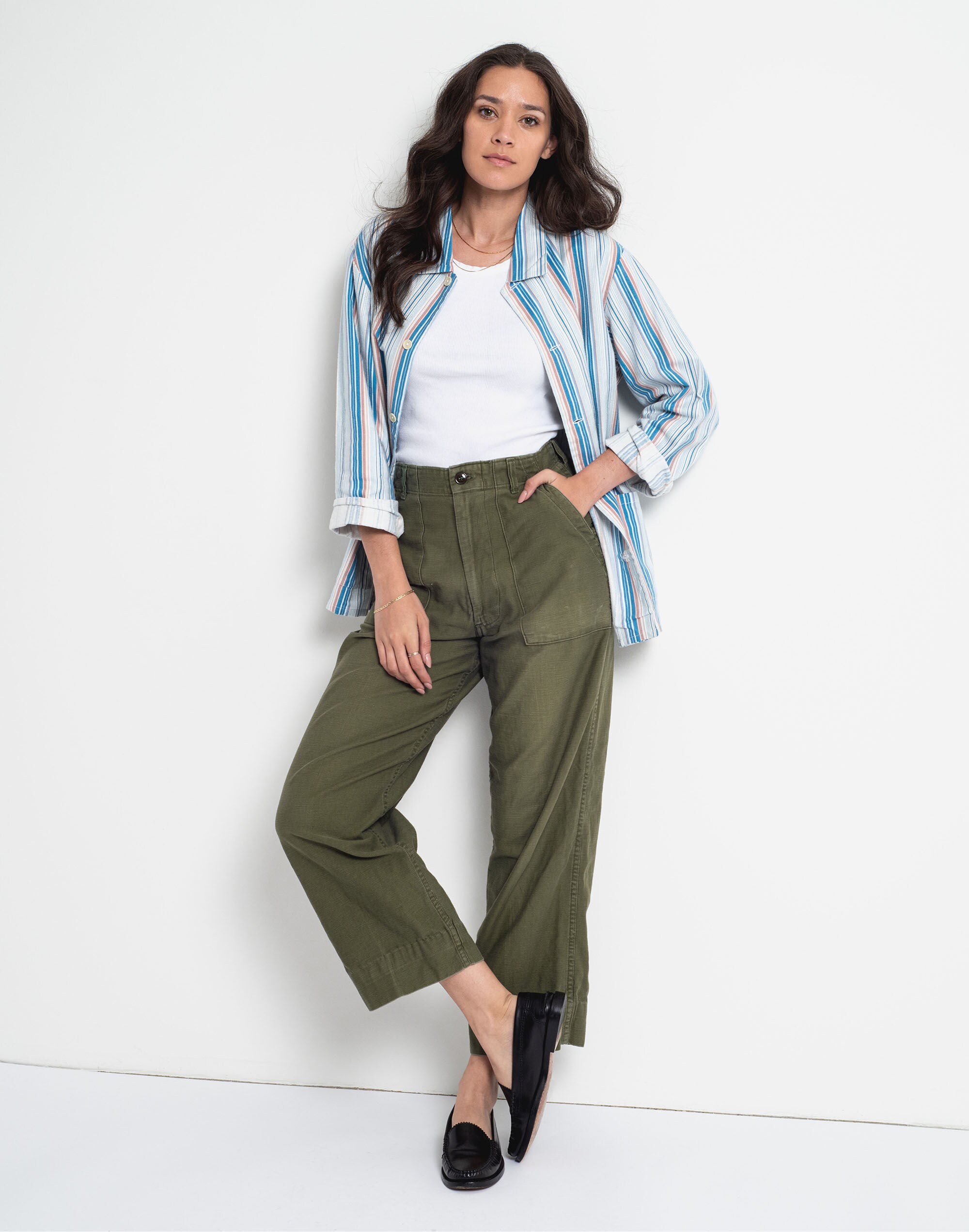 Rawson Vintage Blue Stripe Flannel Jacket