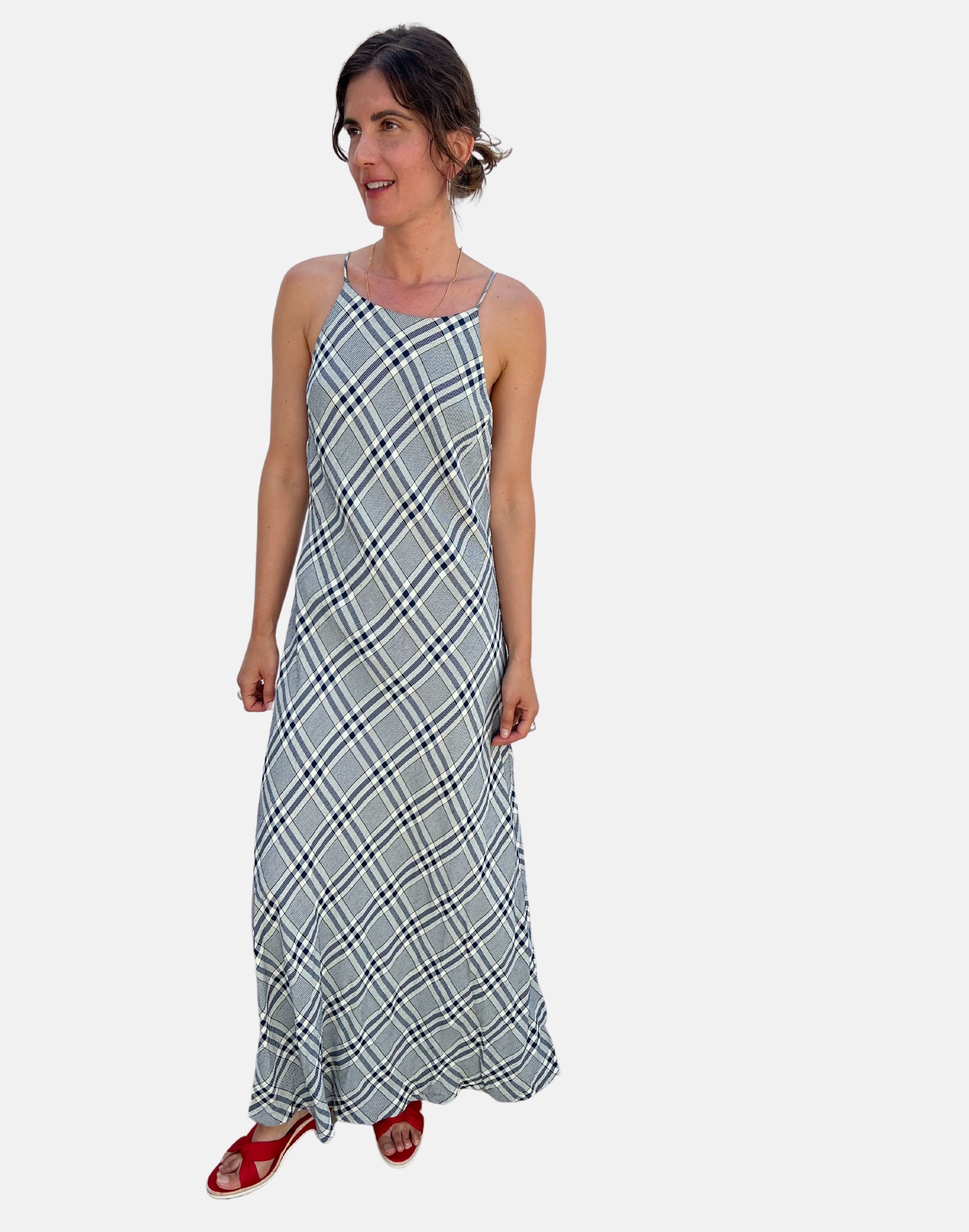 people of 2morrow vintage sabina plaid halter dress