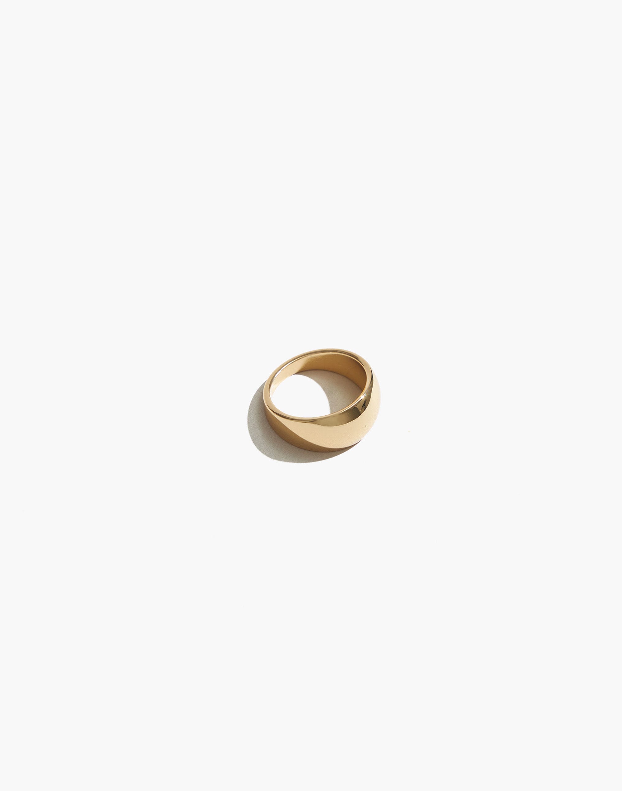 Maslo Jewelry Domed Ring Gold