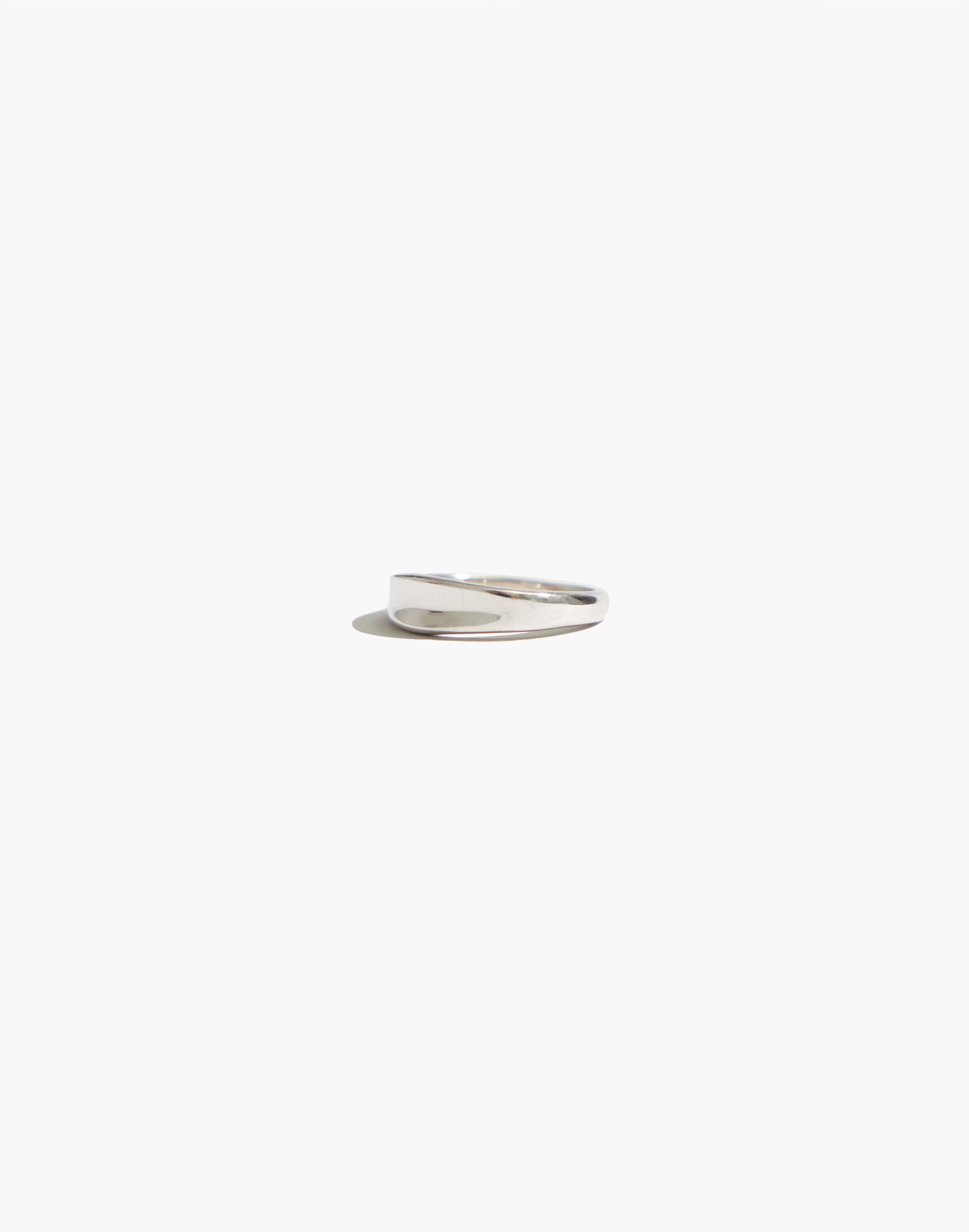 Maslo Jewelry Crescent Ring Sterling Silver