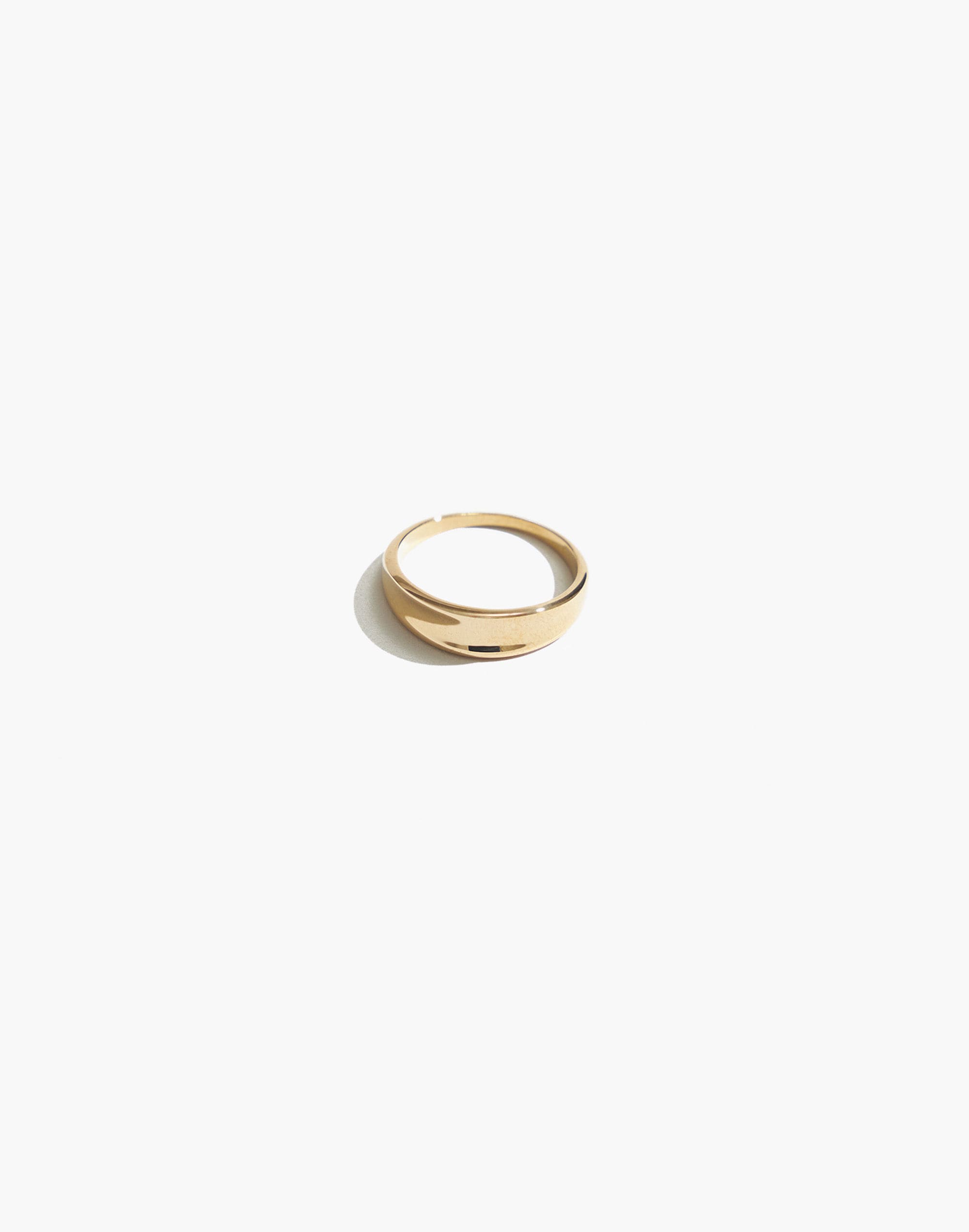 Maslo Jewelry Crescent Ring Gold