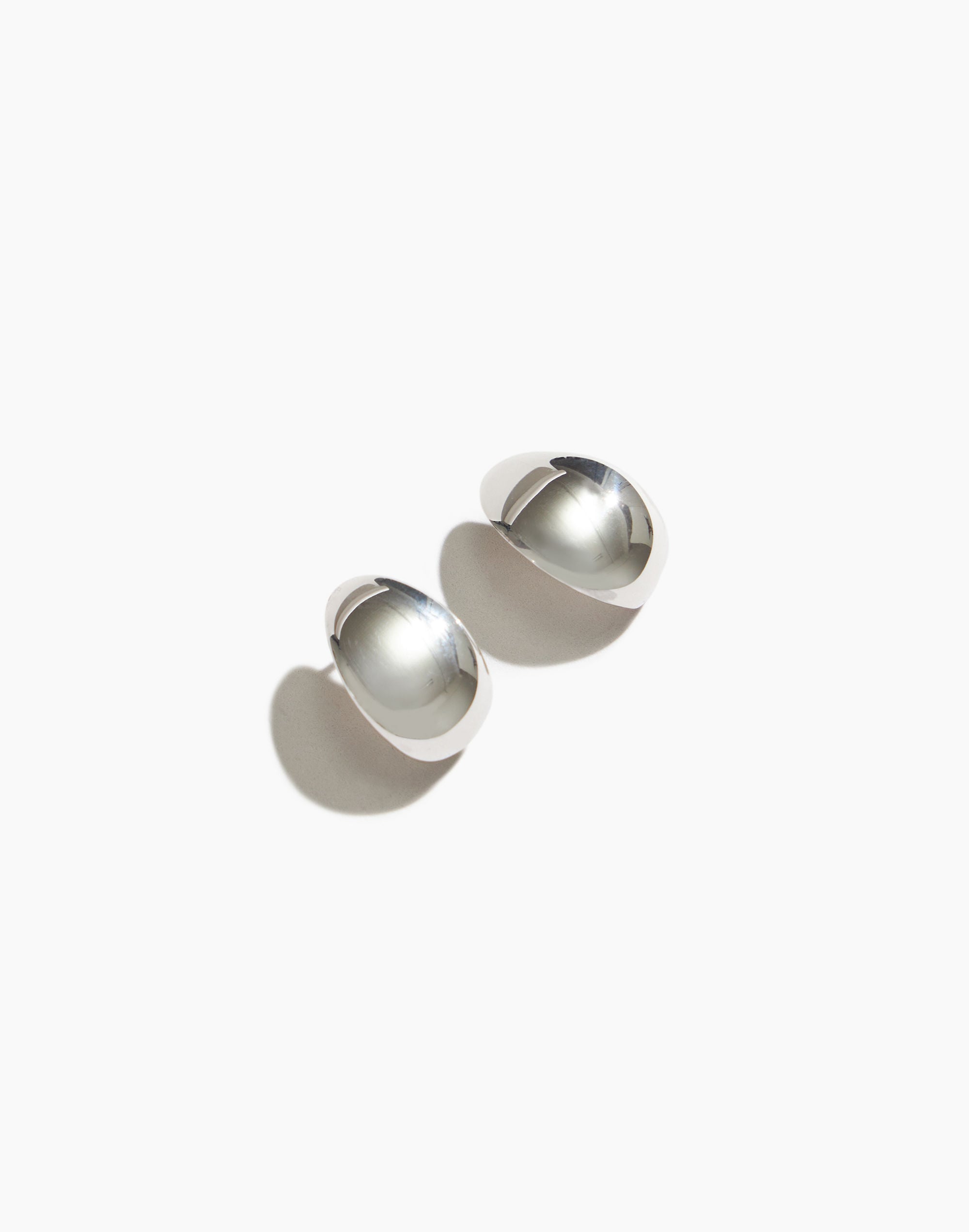 Maslo Jewelry Sterling Silver Huggie Earrings
