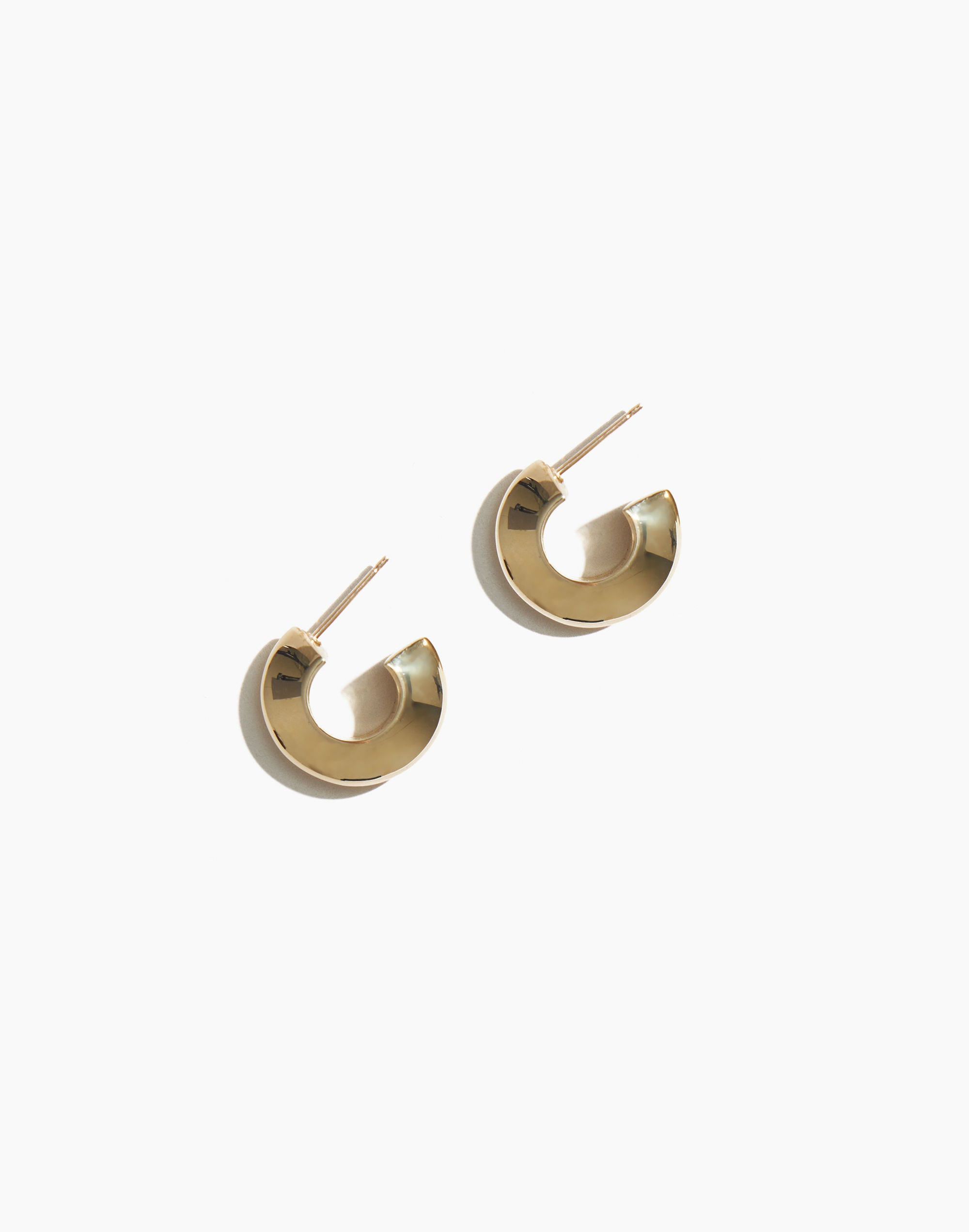 Maslo Jewelry Round Peak Earrings Gold