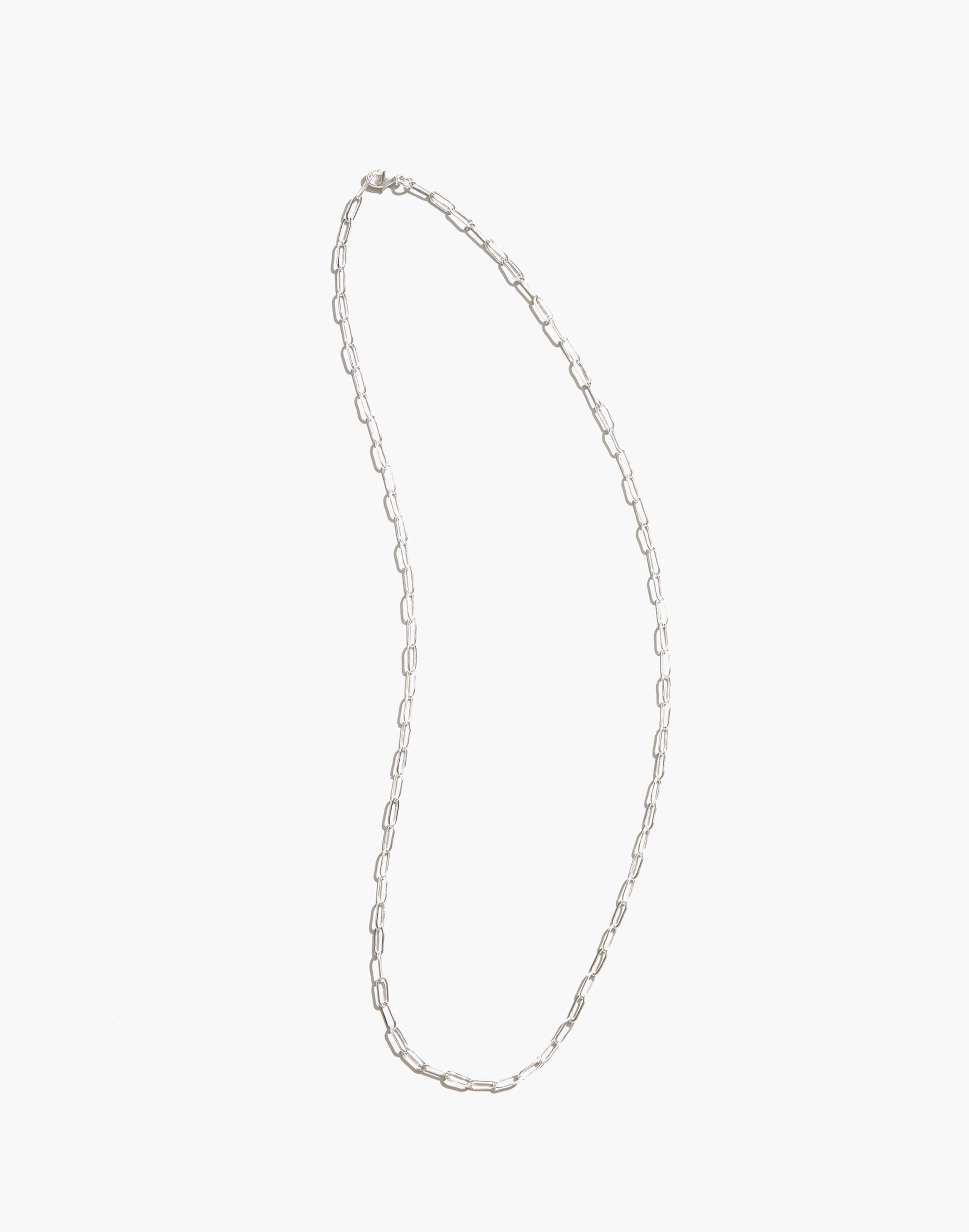 maslo jewelry drawn cable chain necklace sterling silver