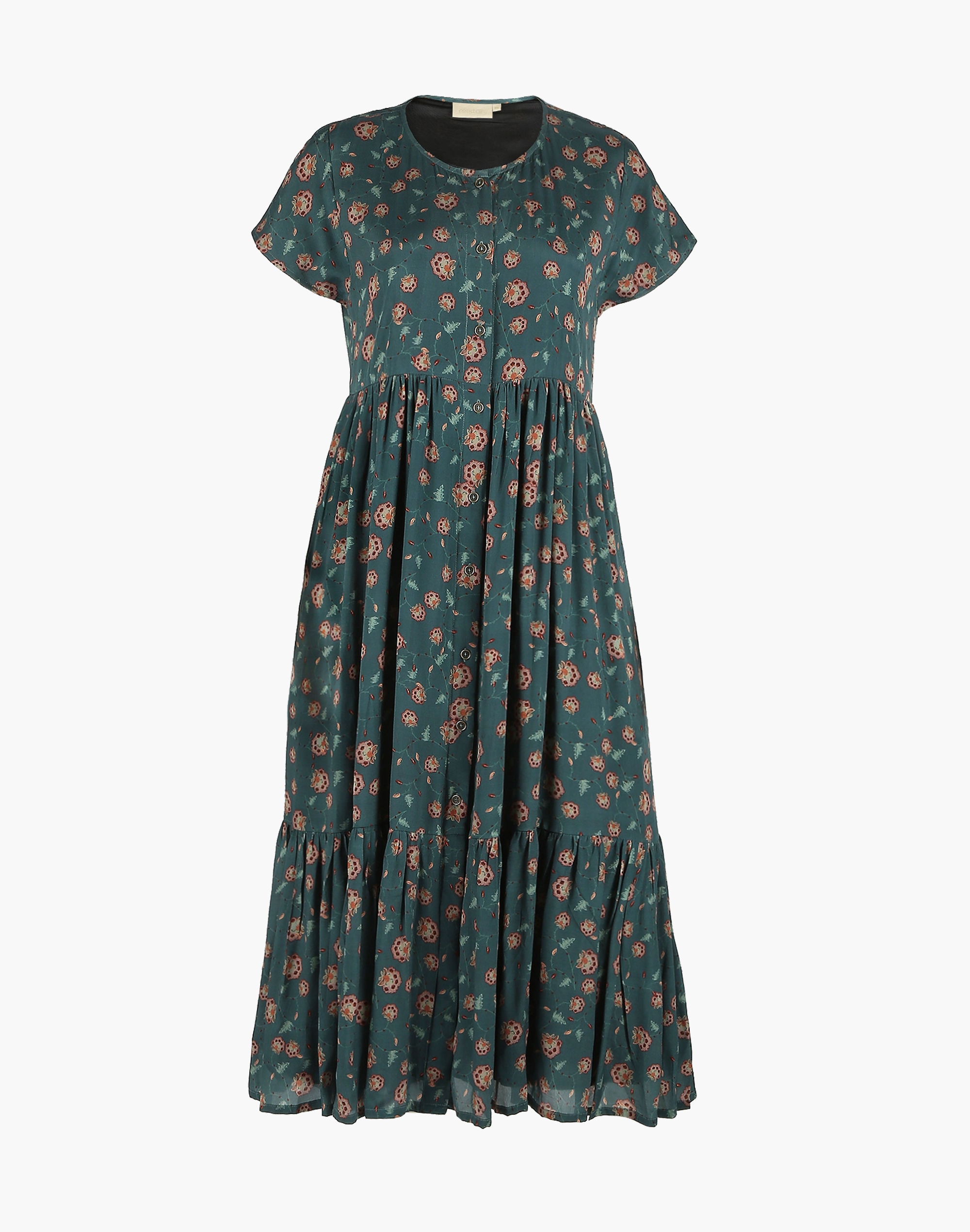 Madewell x Reistor Midi Tiered Shirt Dress
