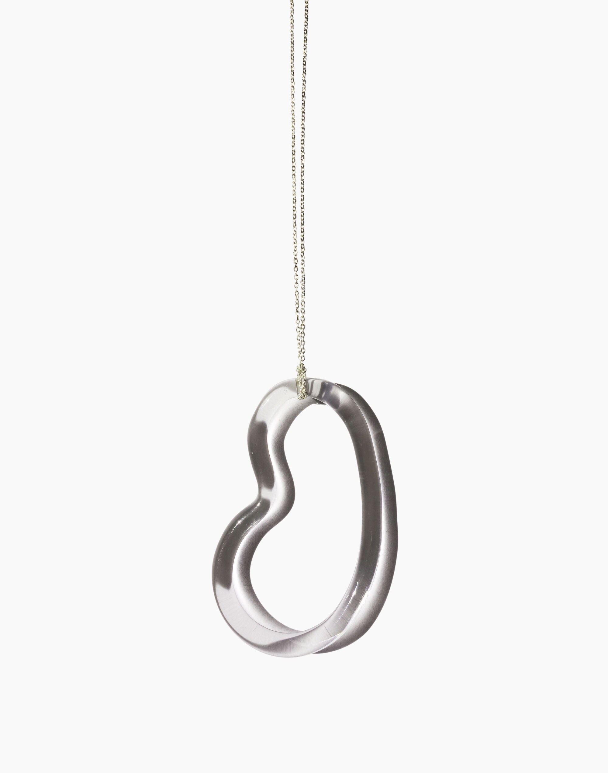 Jane D'Arensbourg Clear Bean Pendant Necklace