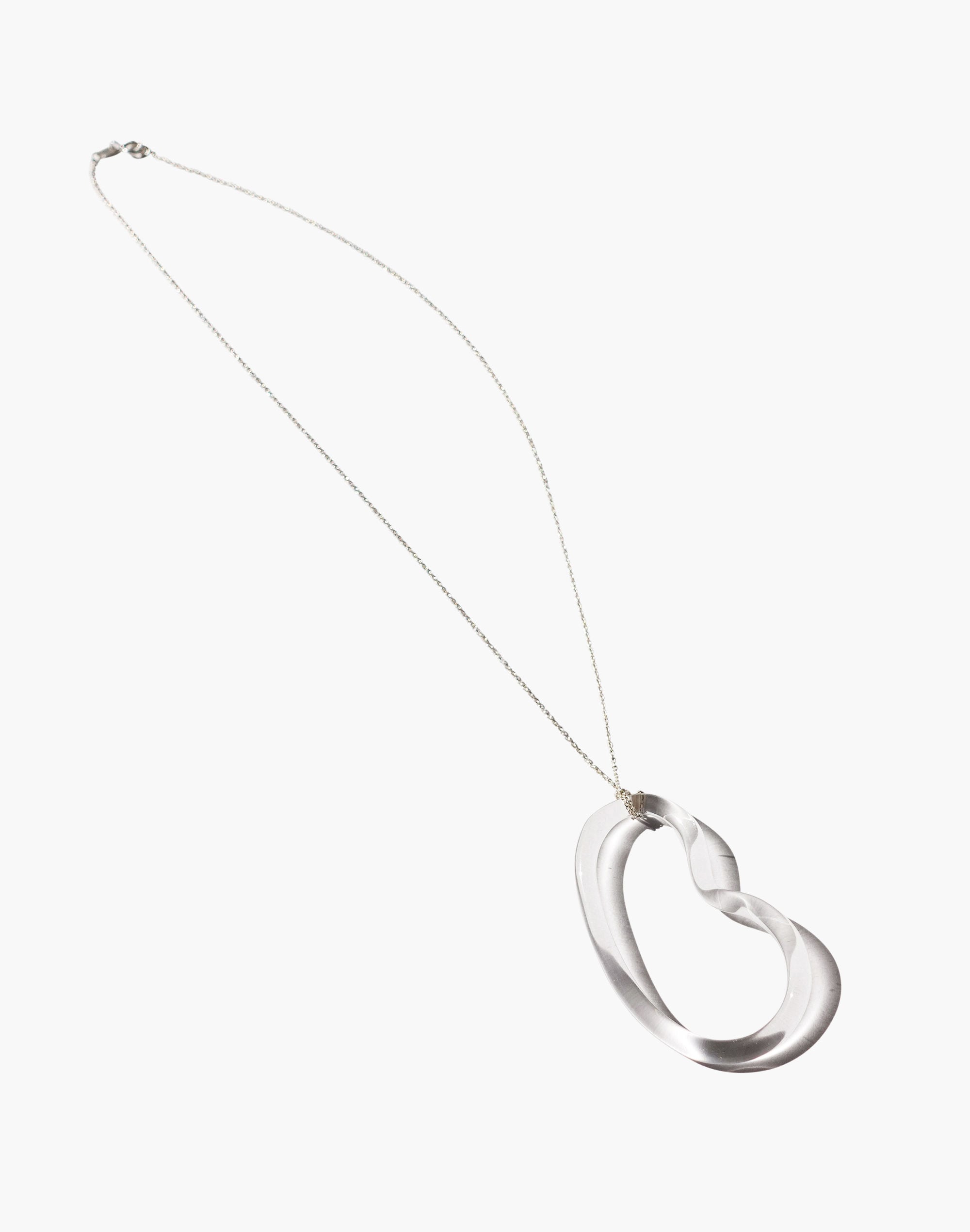 Jane D'Arensbourg Clear Bean Pendant Necklace
