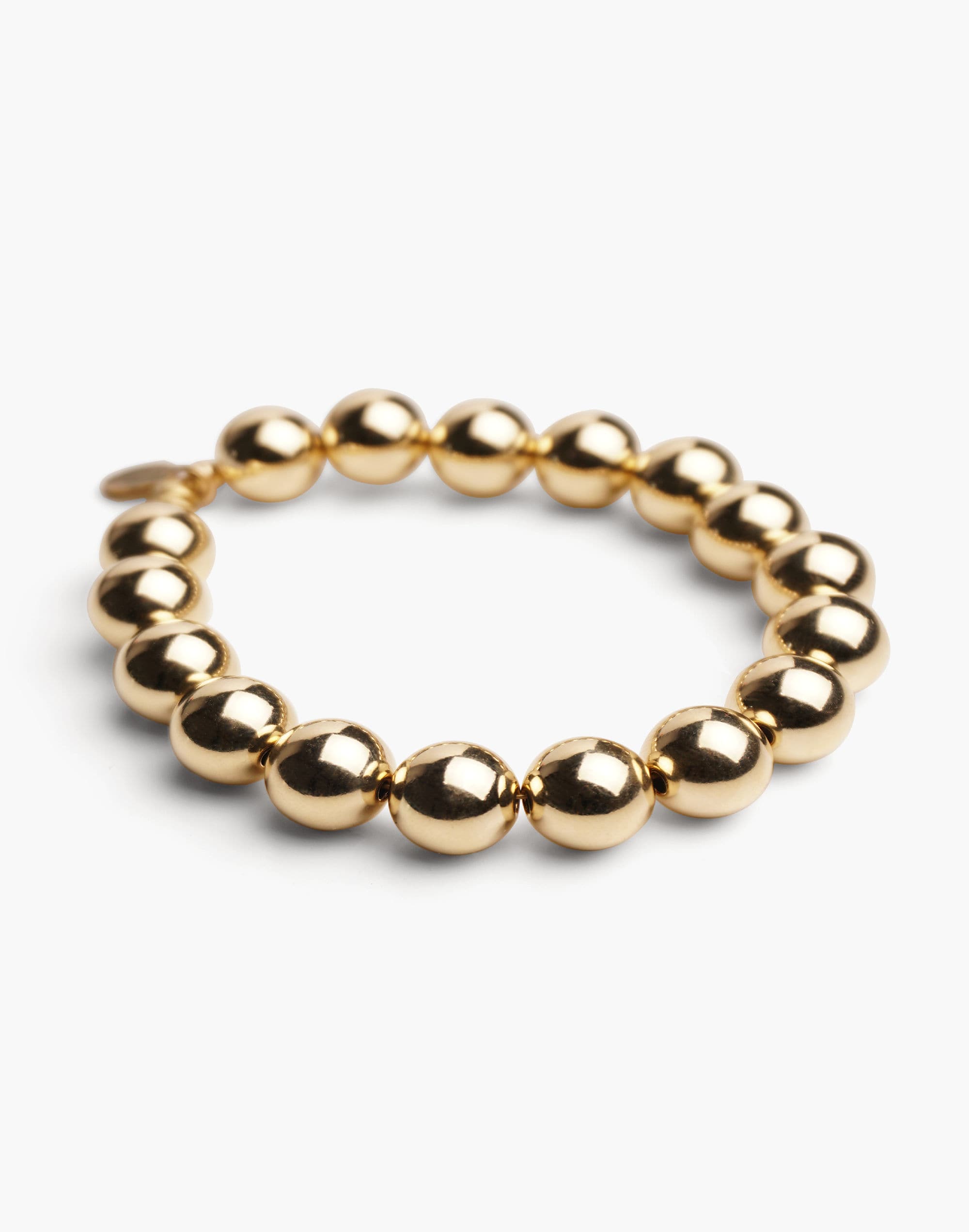 Charlotte Cauwe Studio Bead Bracelet in Gold 10mm