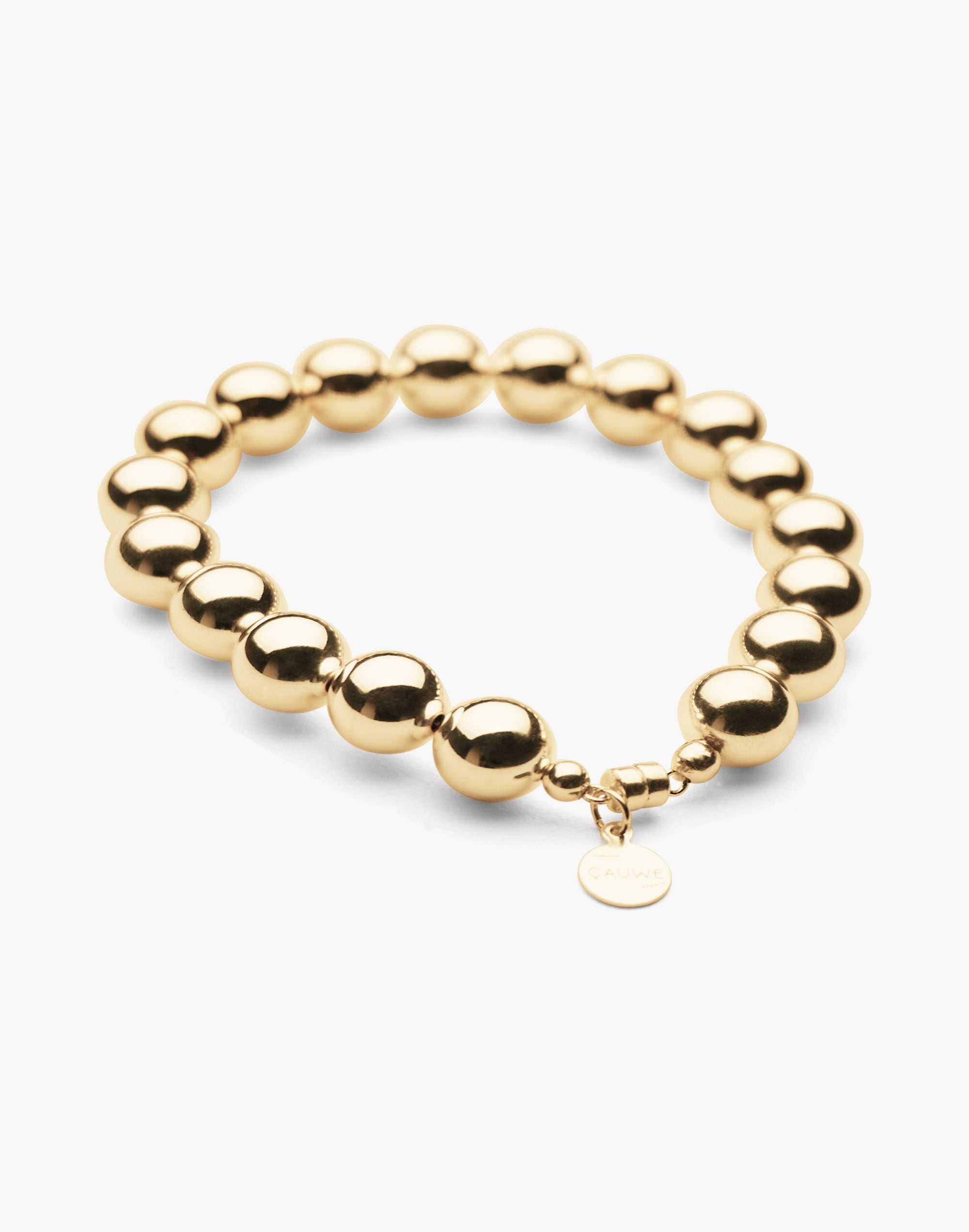 Charlotte Cauwe Studio Bead Bracelet in Gold 10mm