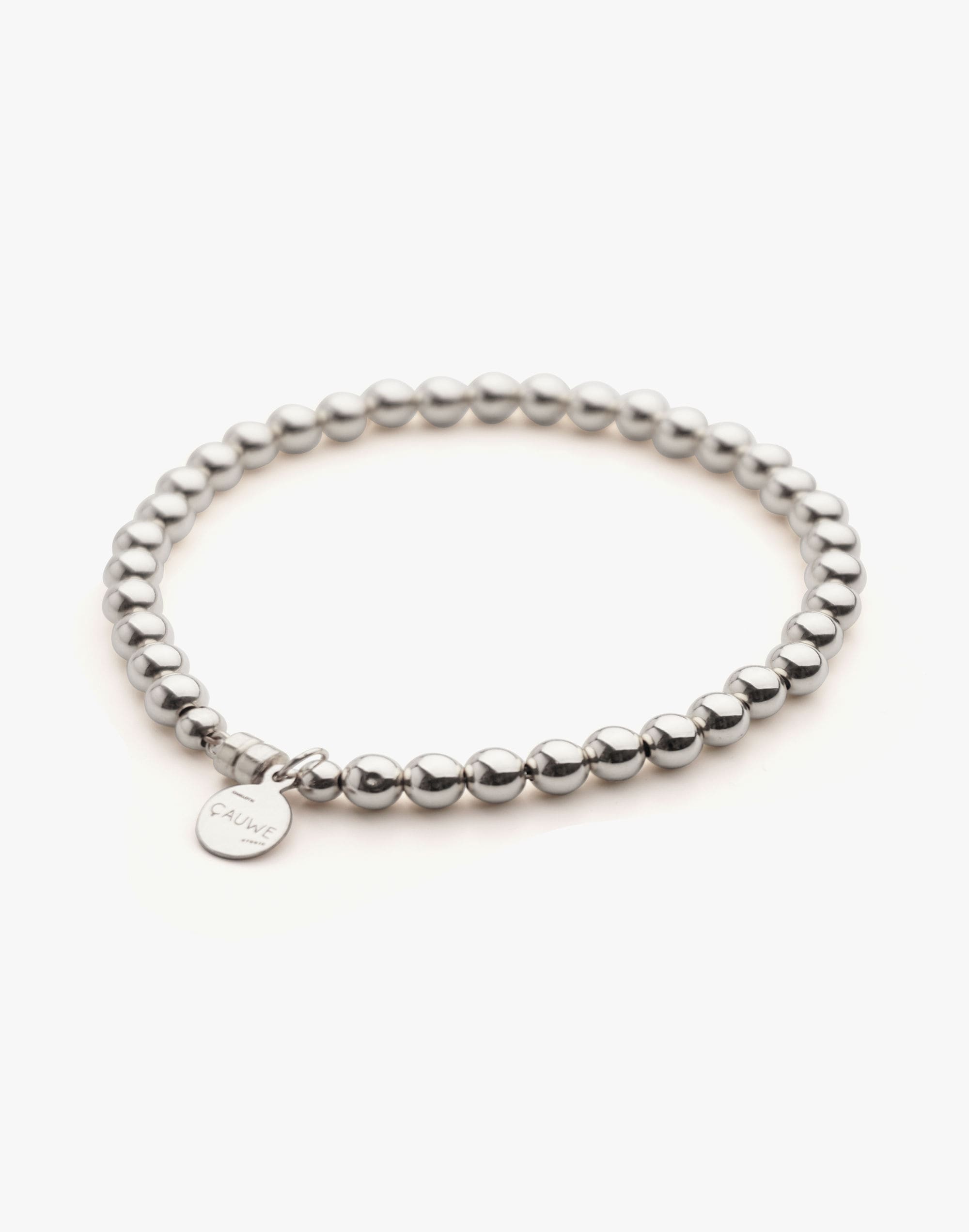 Charlotte Cauwe Studio Bead Bracelet in Sterling Silver 5mm