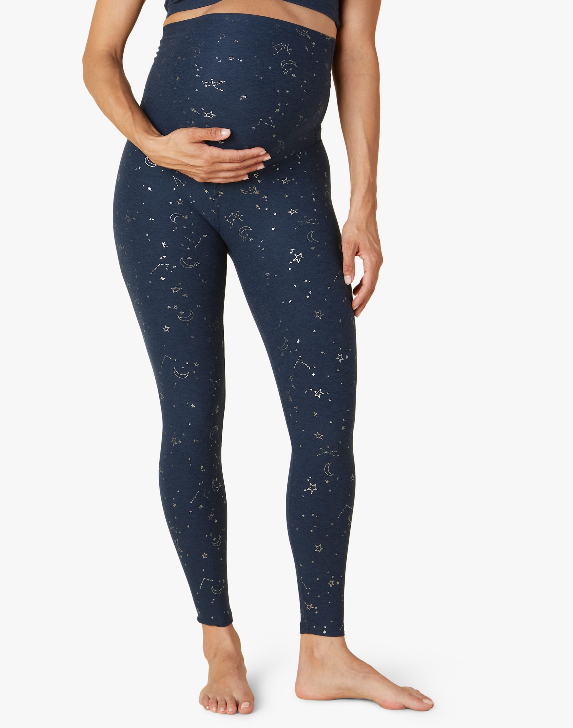 beyond yoga softshine love the bump maternity midi legging