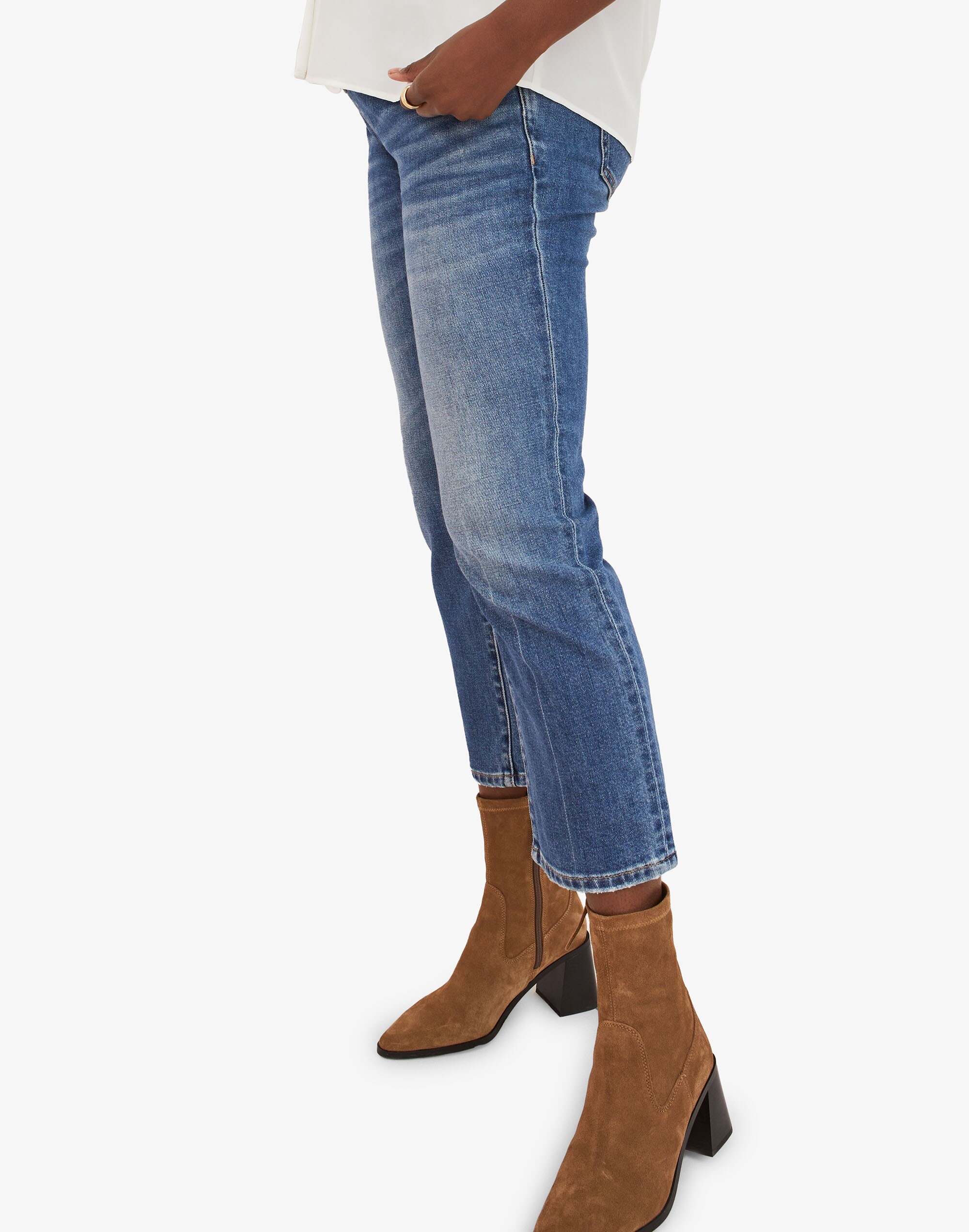 HATCH Collection The Over the Bump Straight Maternity Jean