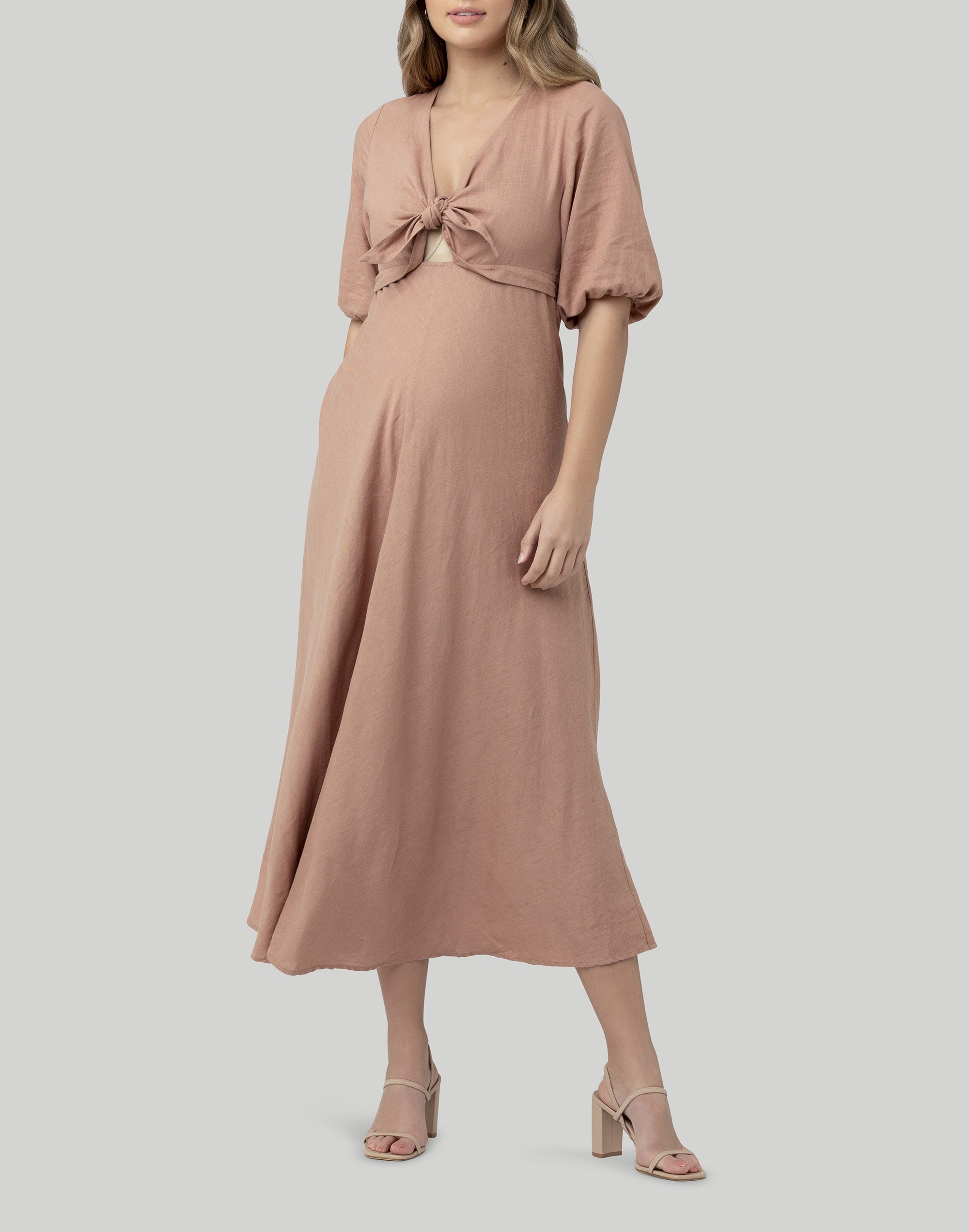Ripe Maternity Camille Tie Front Dress