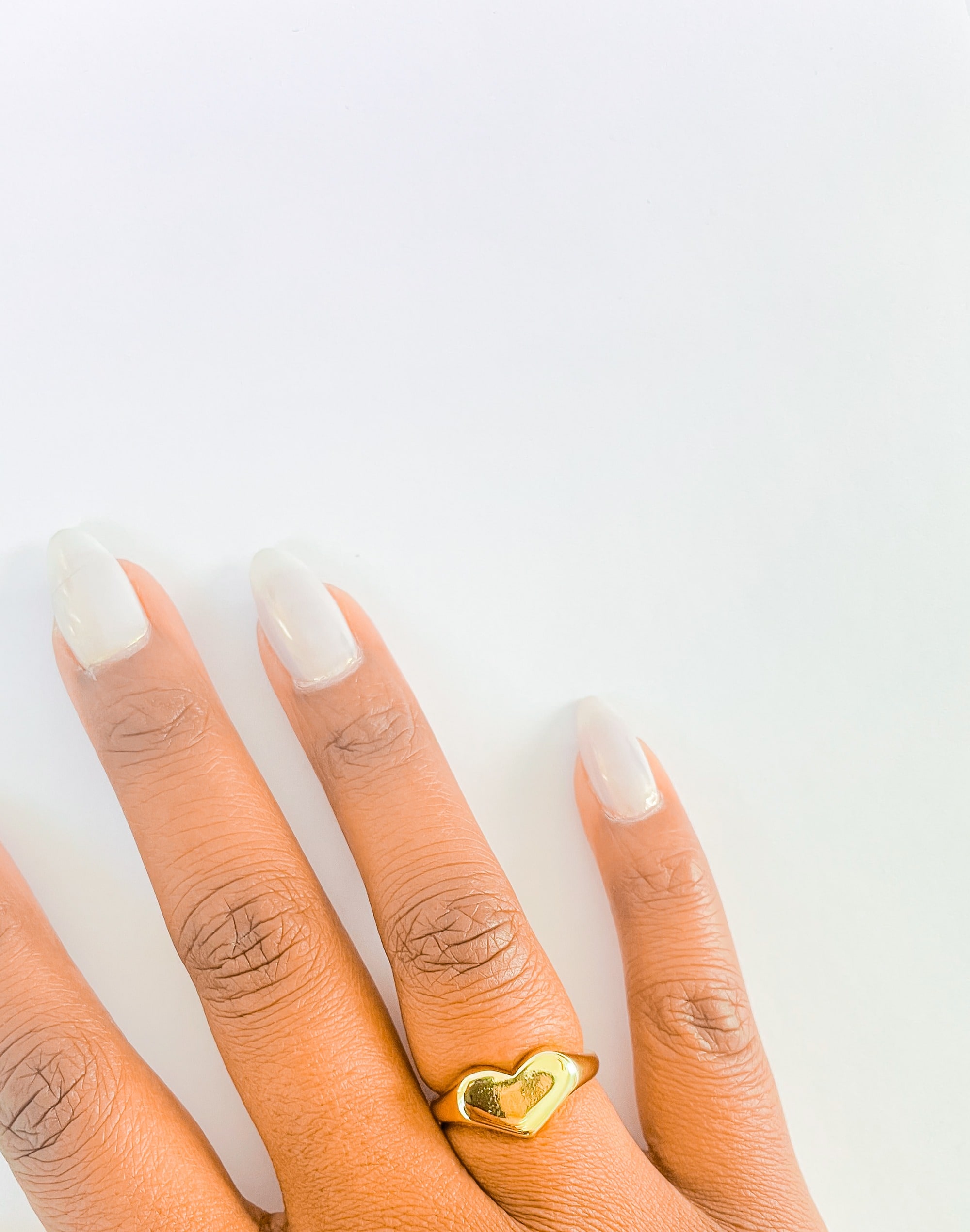 Abcrete & Co. The Chunky Heart Adjustable Ring