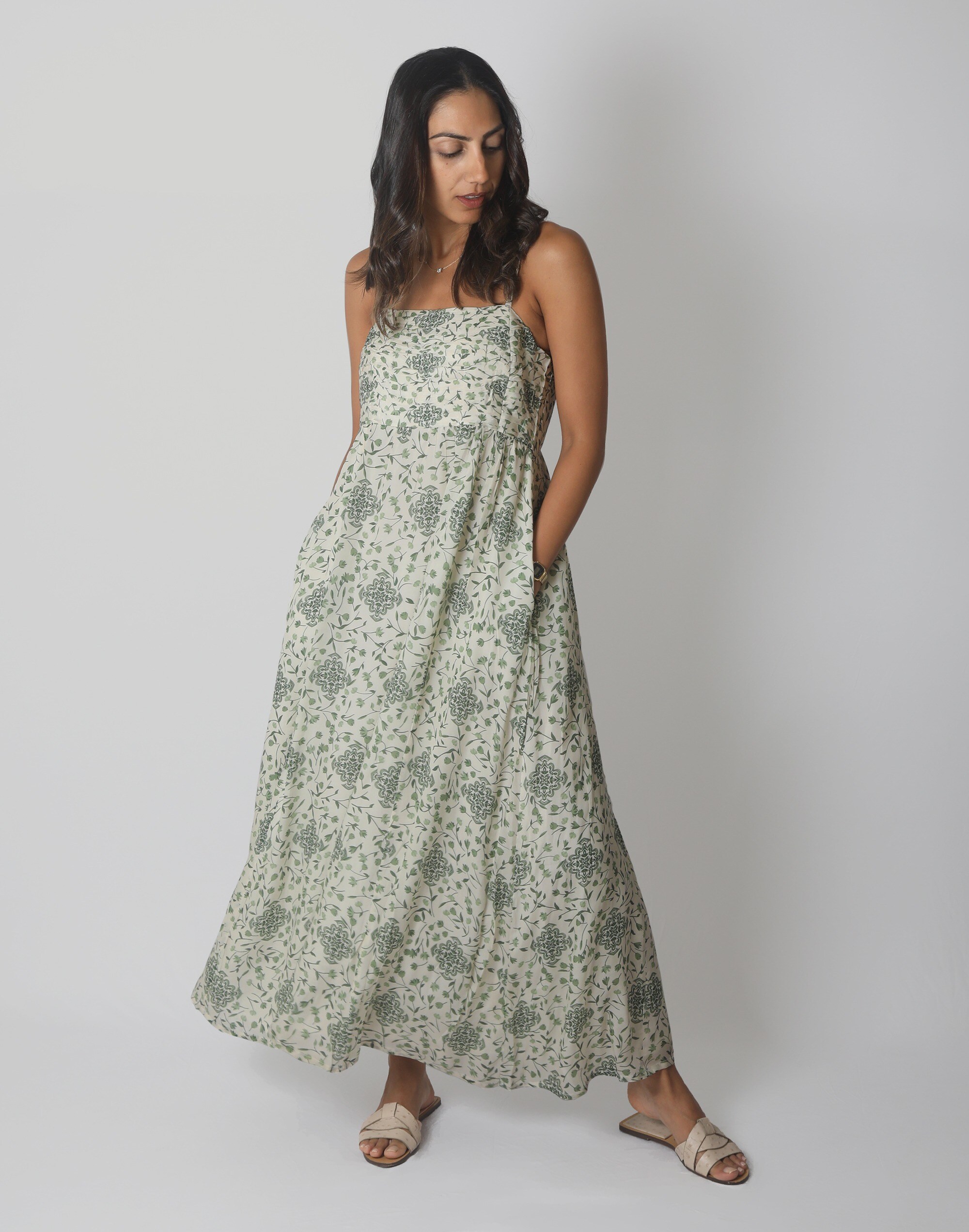 Reistor The Jade Ruched Maxi Dress