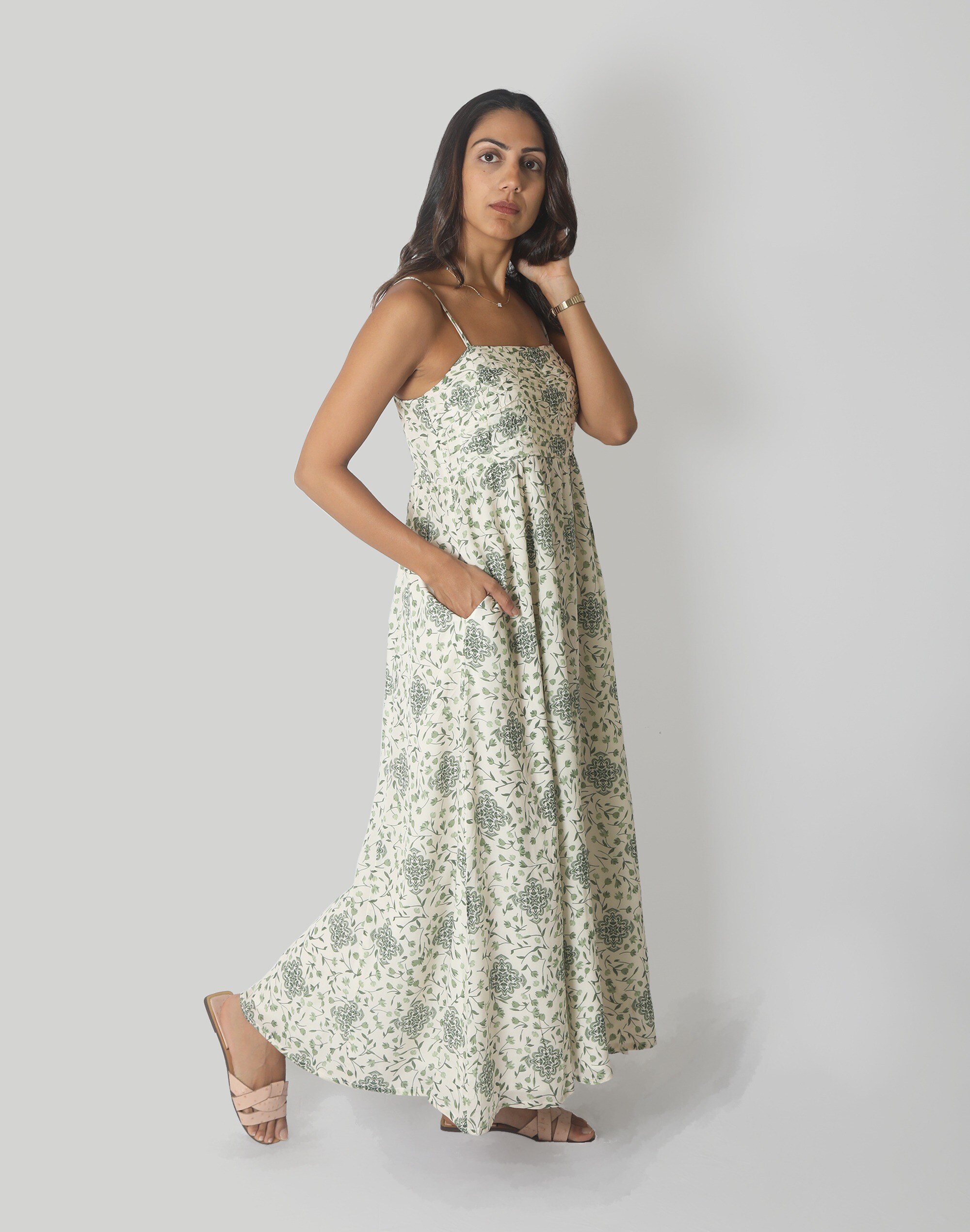 Reistor The Jade Ruched Maxi Dress