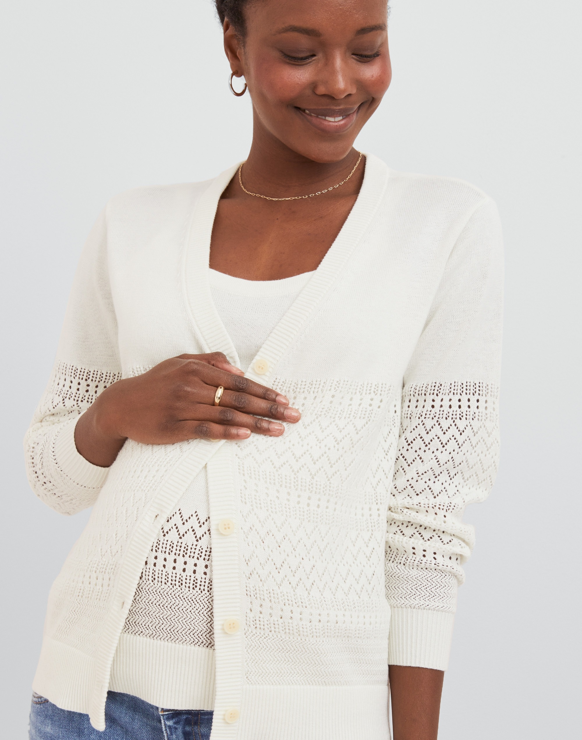 hatch collection the marley knit maternity cardigan
