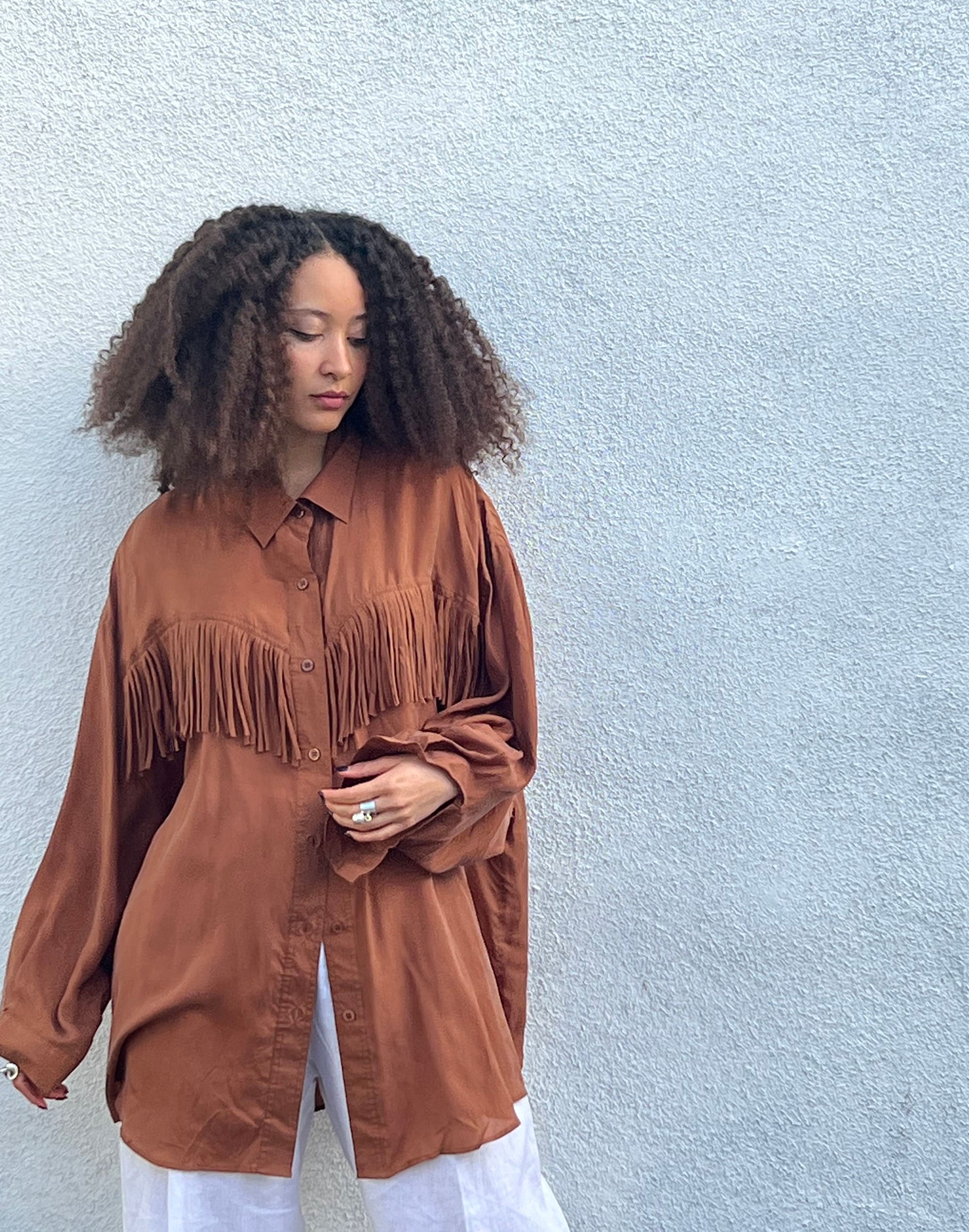 people of 2morrow western oversized blouse