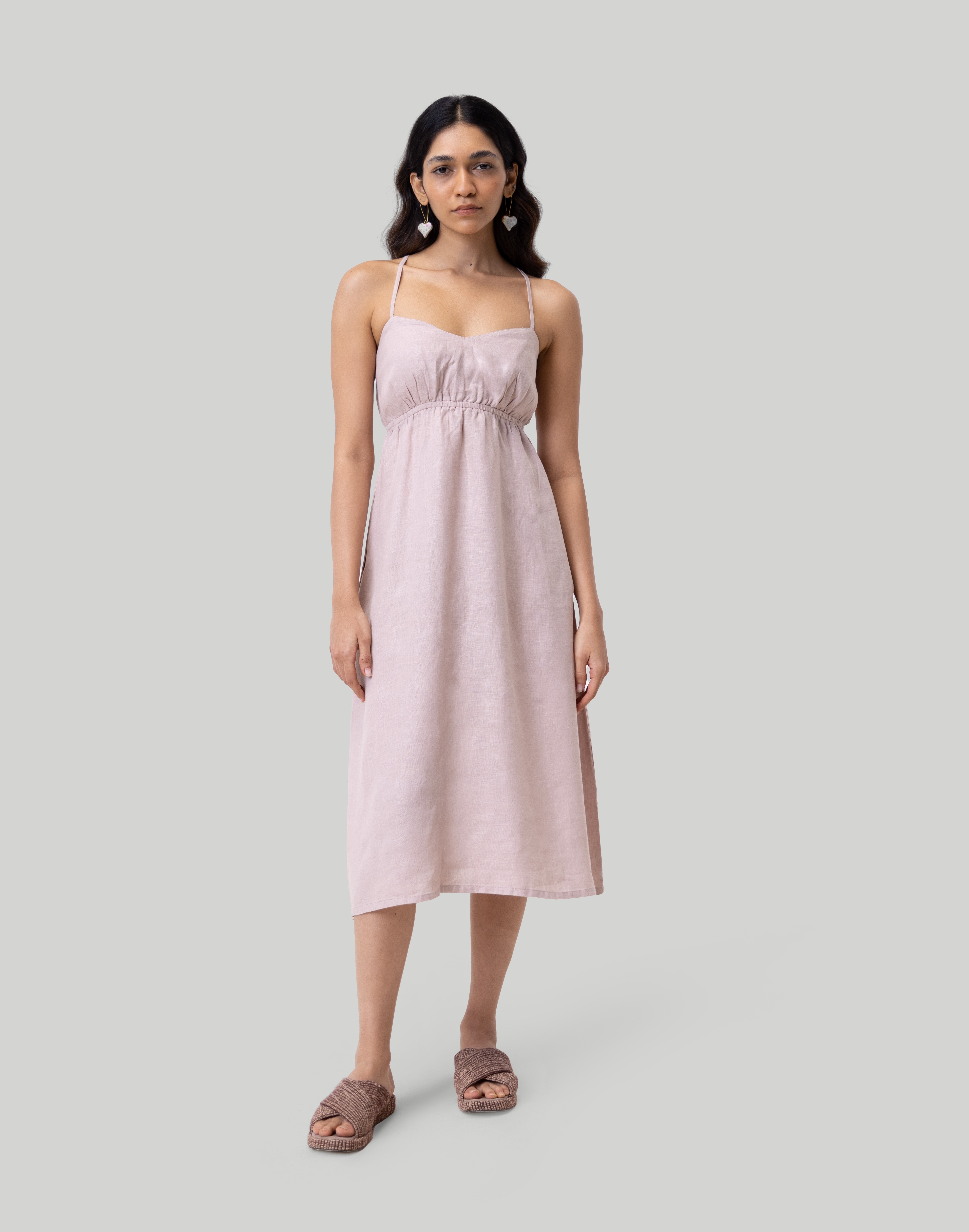 Reistor Strappy Camisole Midi Dress