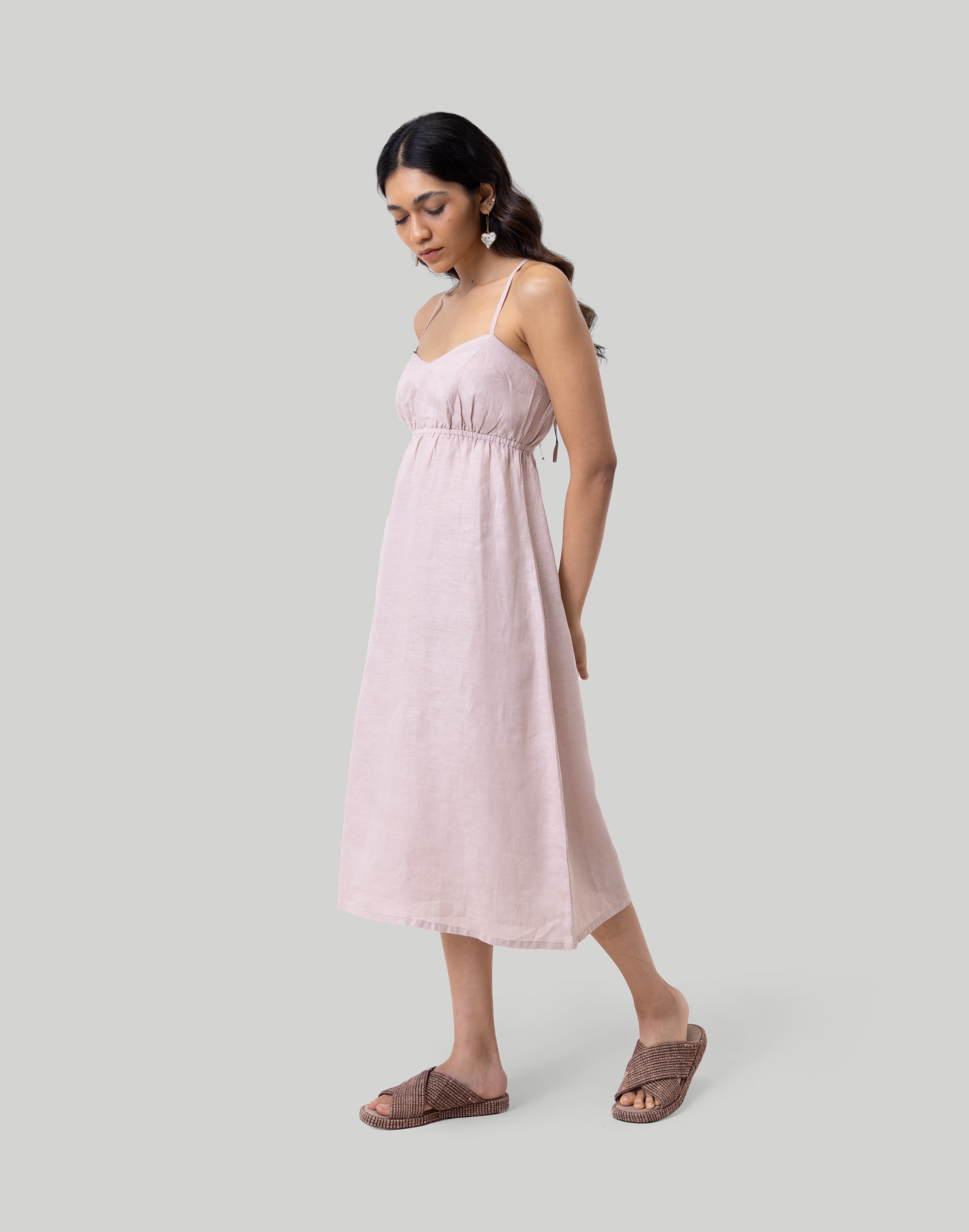 Reistor Strappy Camisole Midi Dress