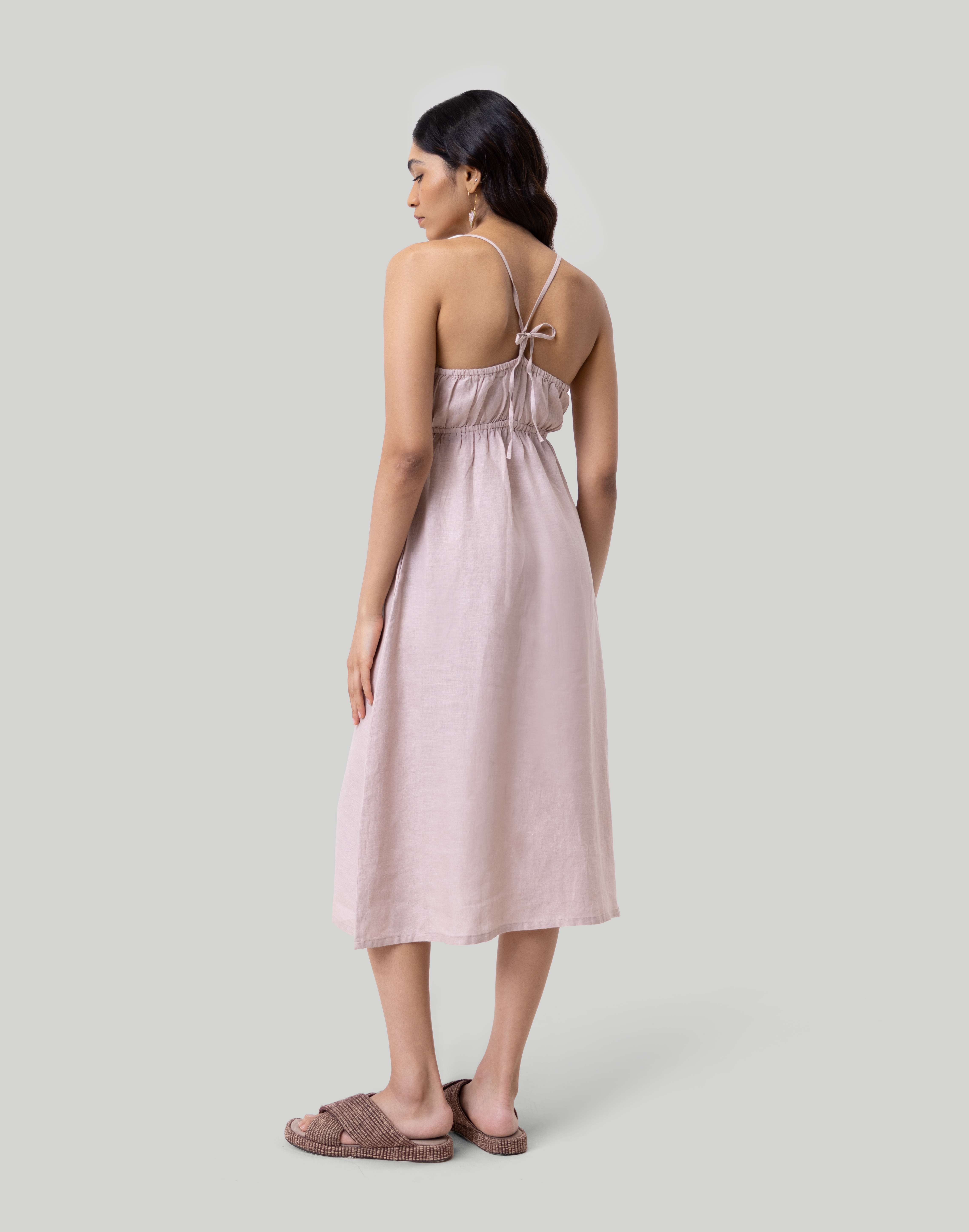 Reistor Strappy Camisole Midi Dress