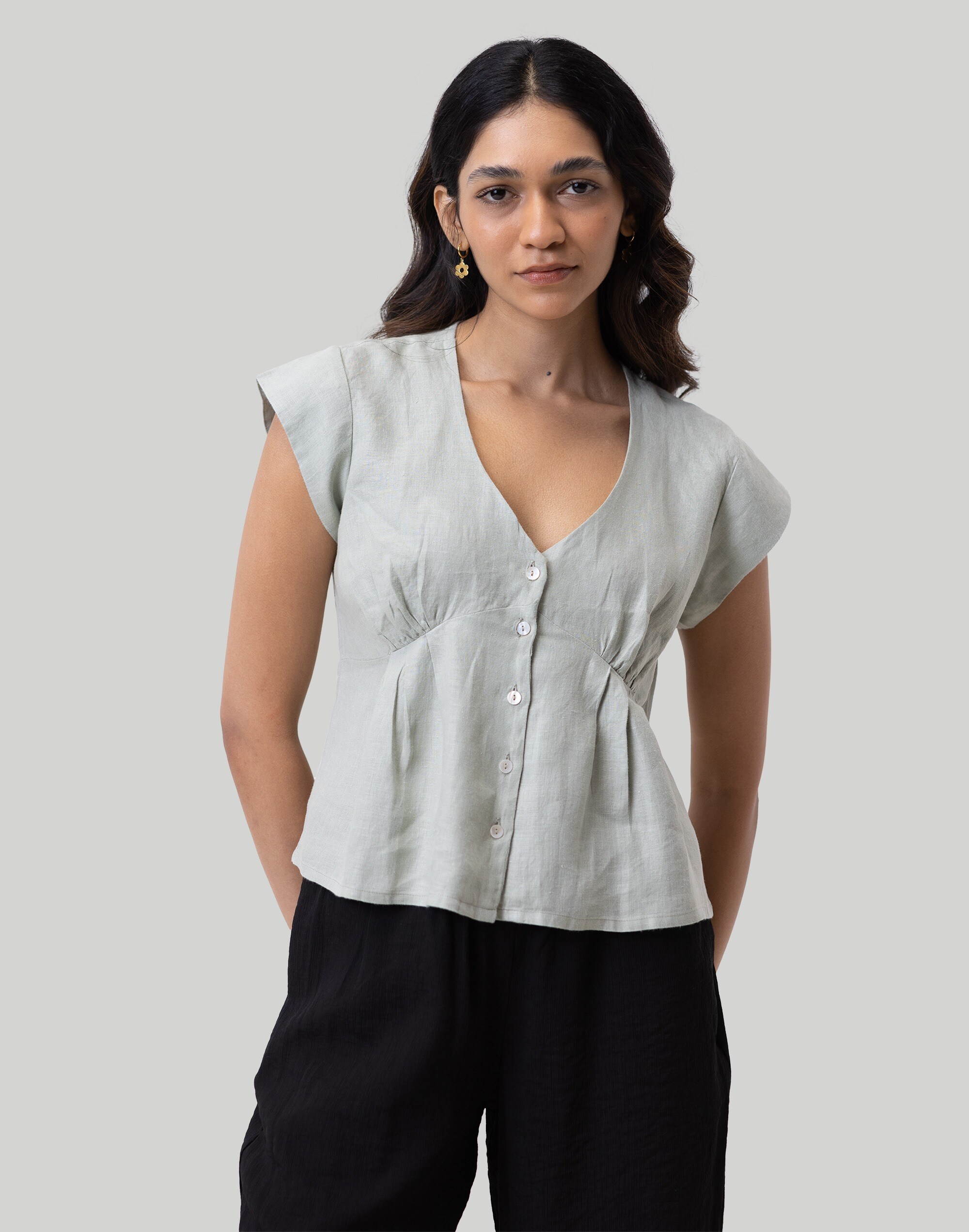 Reistor Deep V-Neck Top