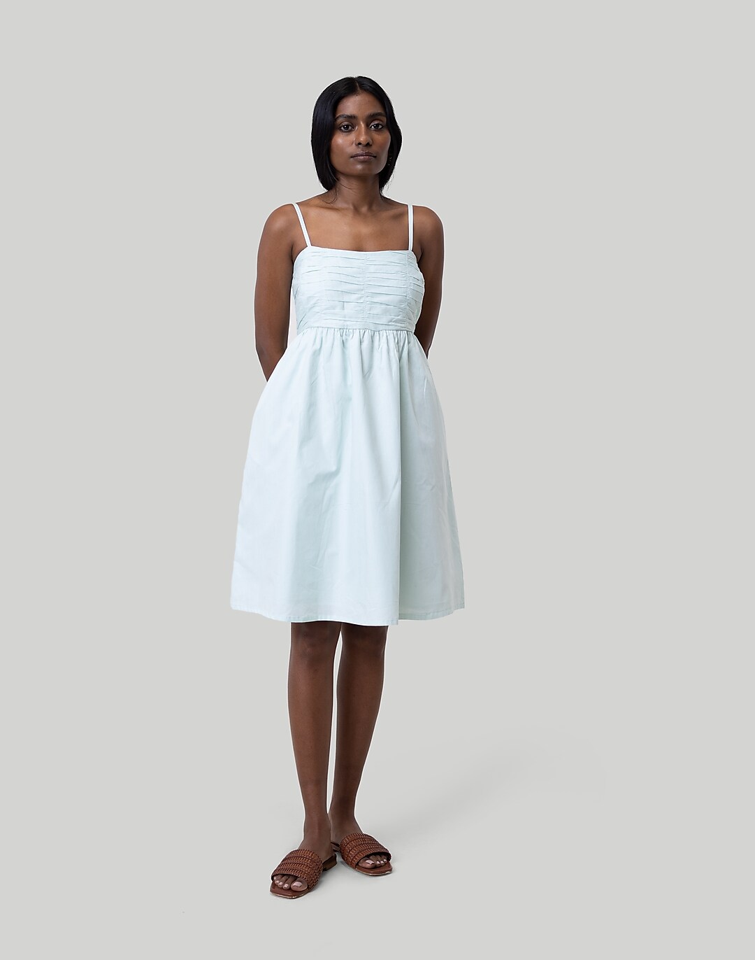 Reistor Ruched Strappy Mini Dress