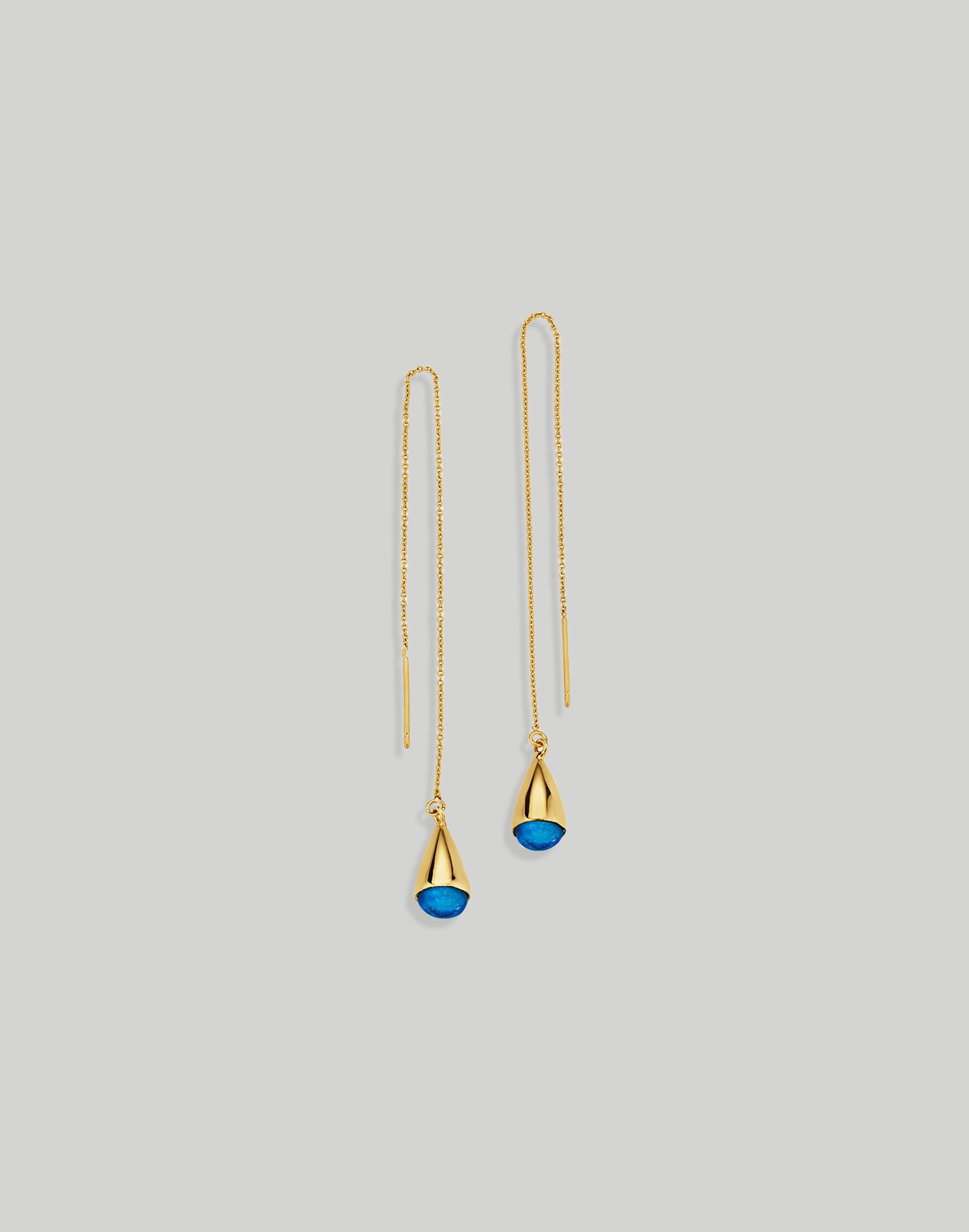 SOKO Glass Dash Chain Threader Earrings Madewell