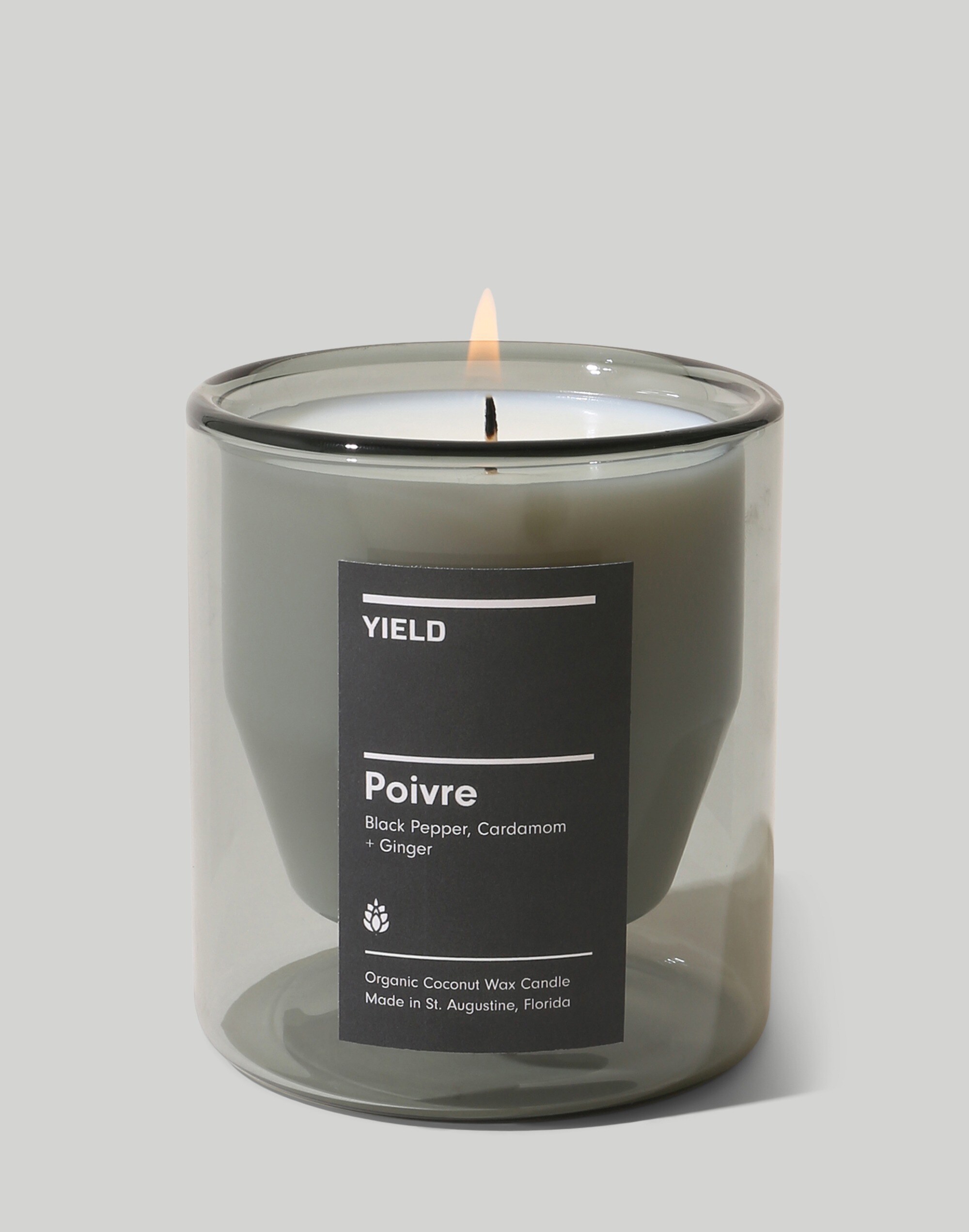 YIELD 6oz Double-Wall Glass Candle: Poivre