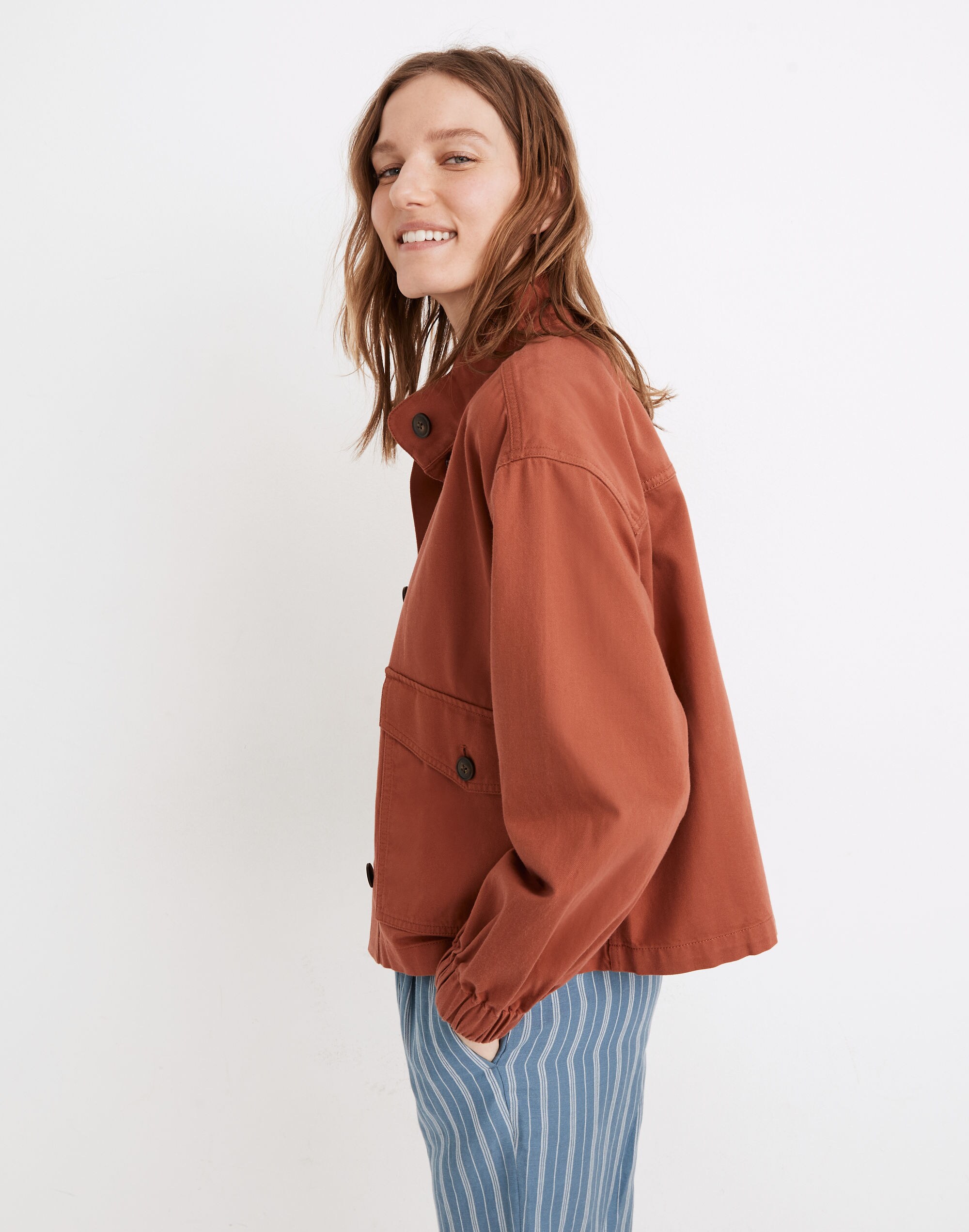 Bayview Balloon-Sleeve Jacket