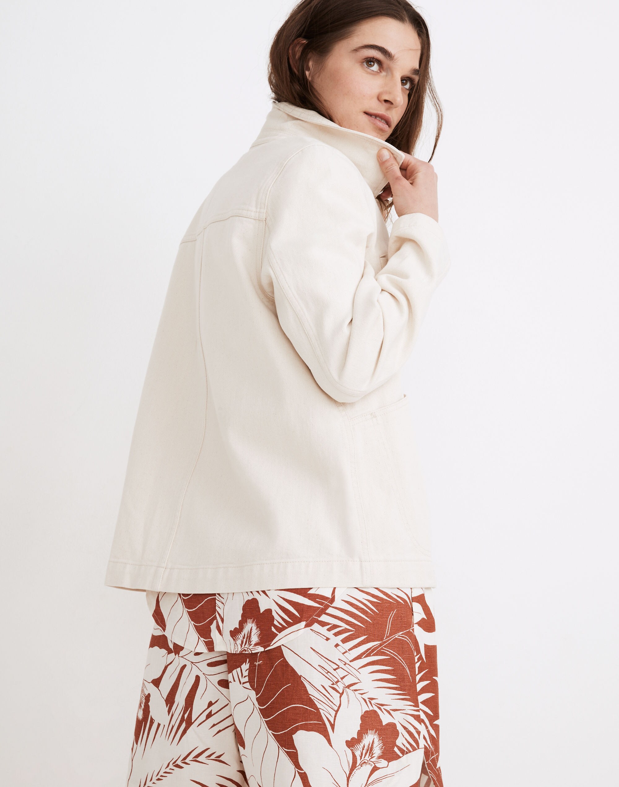 Denim Swing Chore Jacket in Vintage Canvas Wash