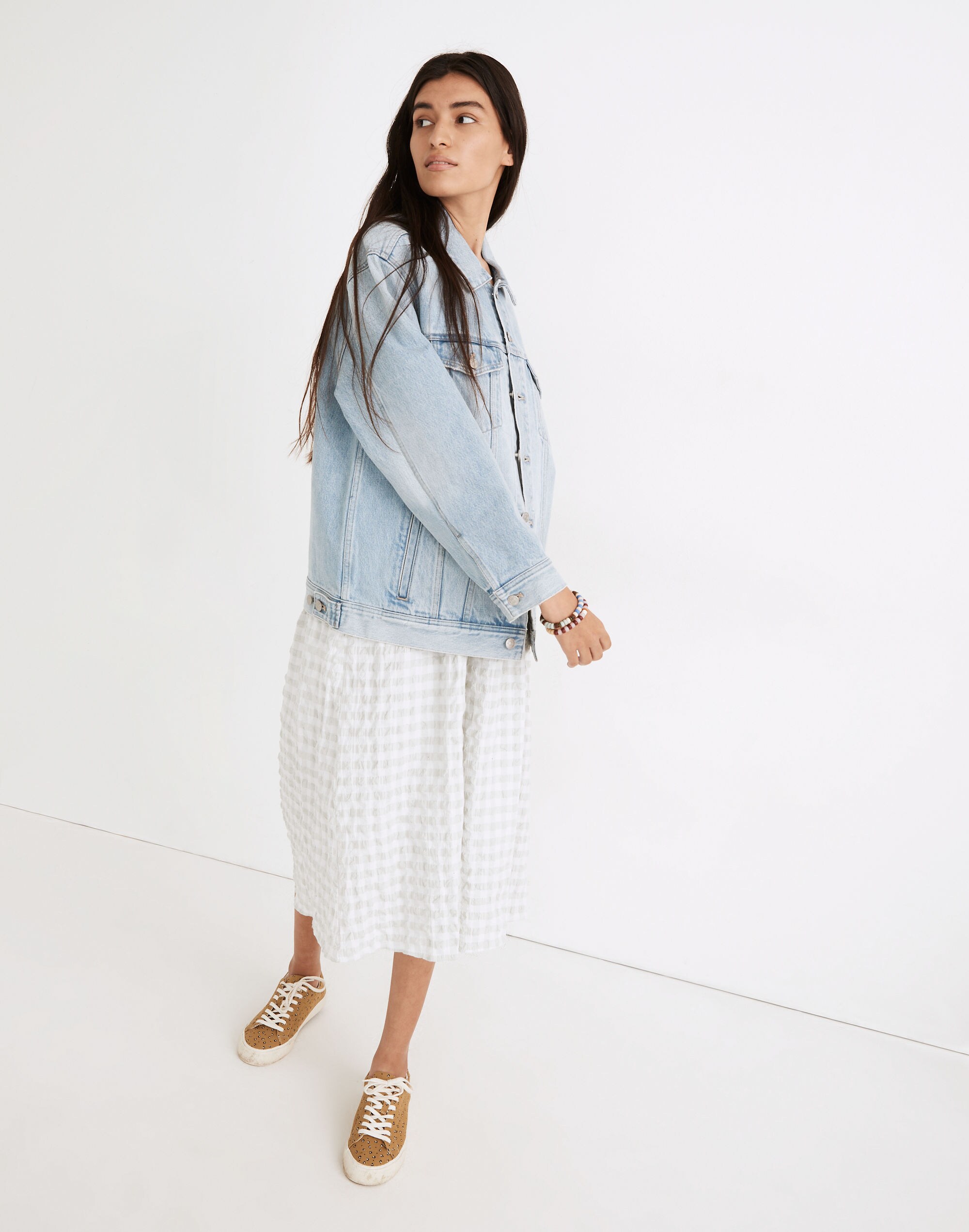 The Oversized Trucker Jean Jacket in Whitmore Wash