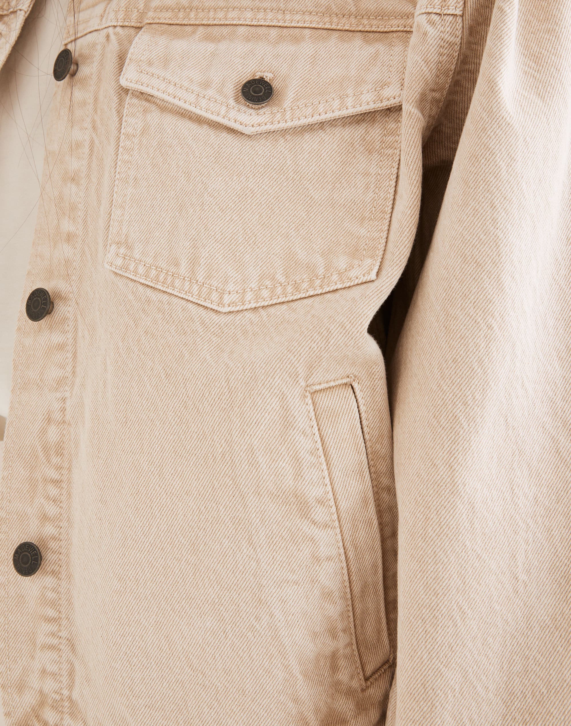 Balloon-Sleeve Crop Jean Jacket