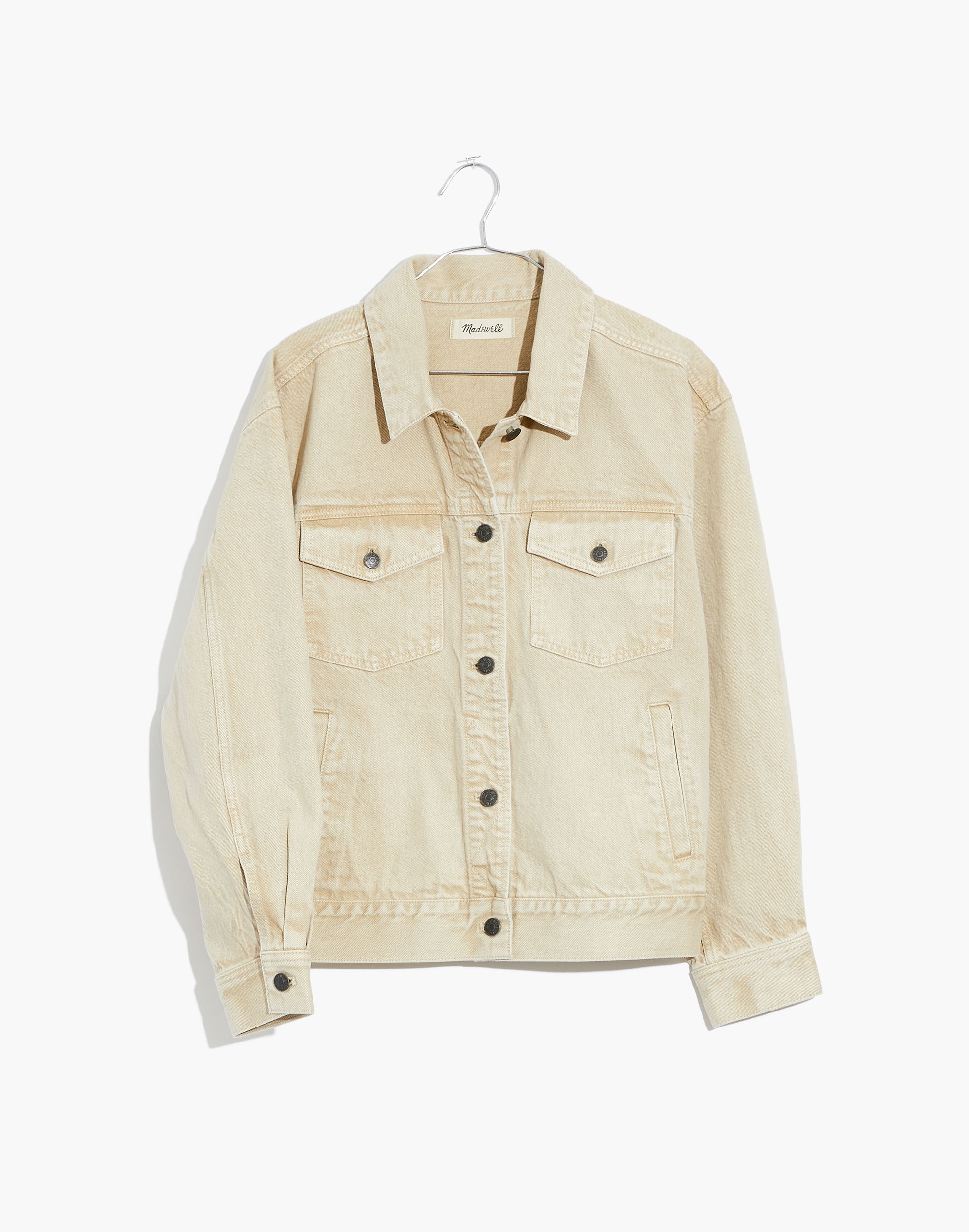 Balloon-Sleeve Crop Jean Jacket