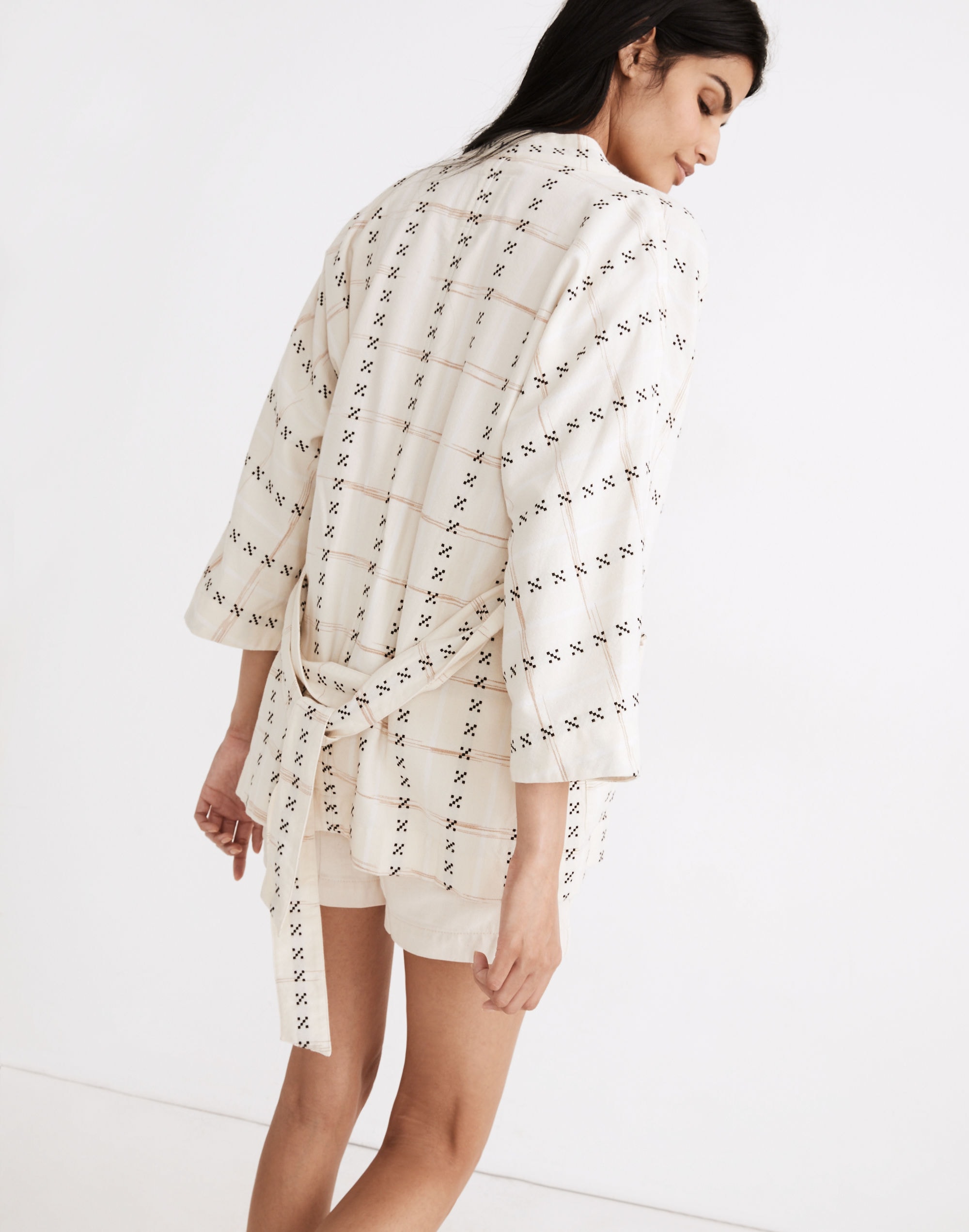 Jacquard Wrap Jacket
