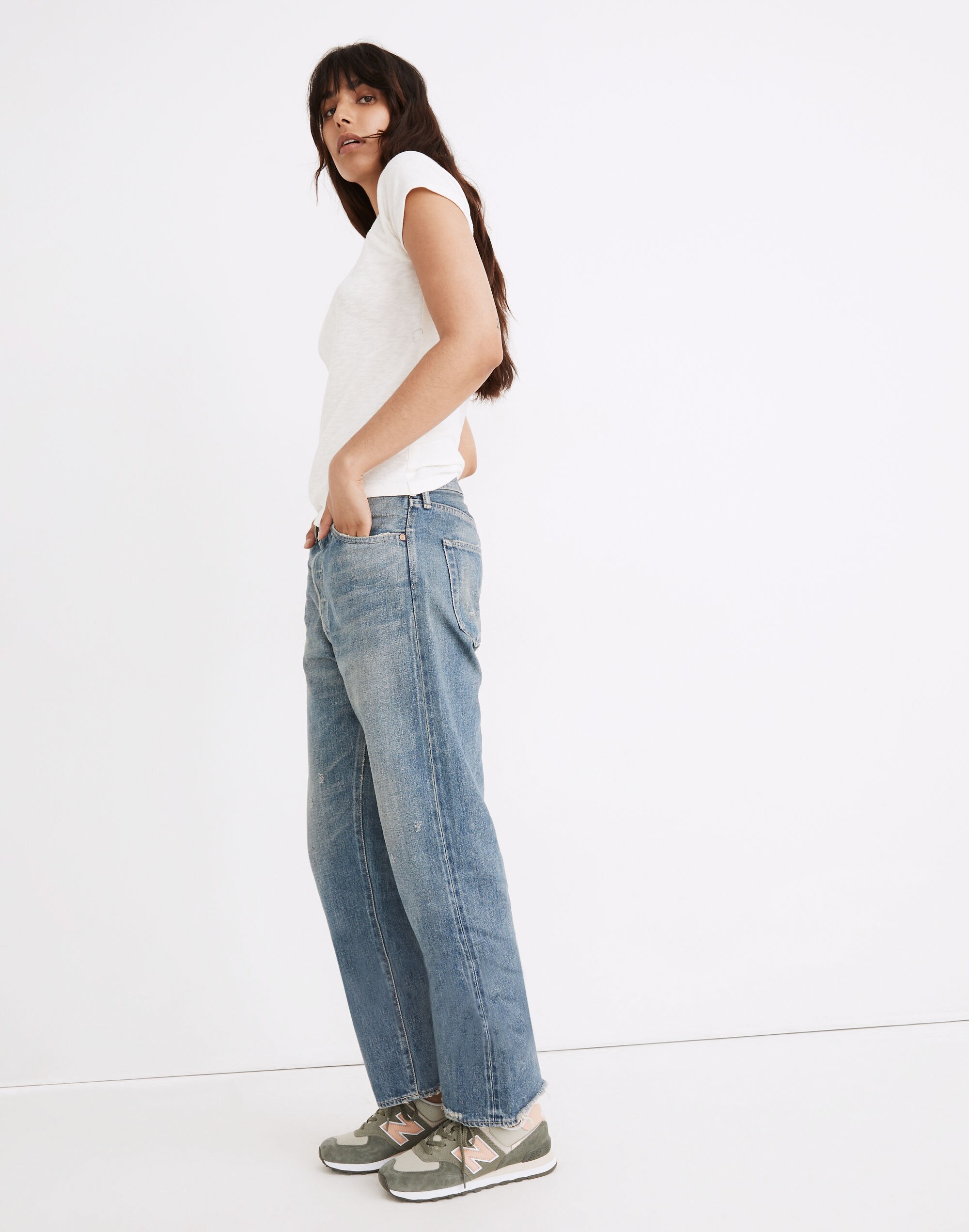 Chimala&reg; Selvedge Wide Tapered Cut Jeans