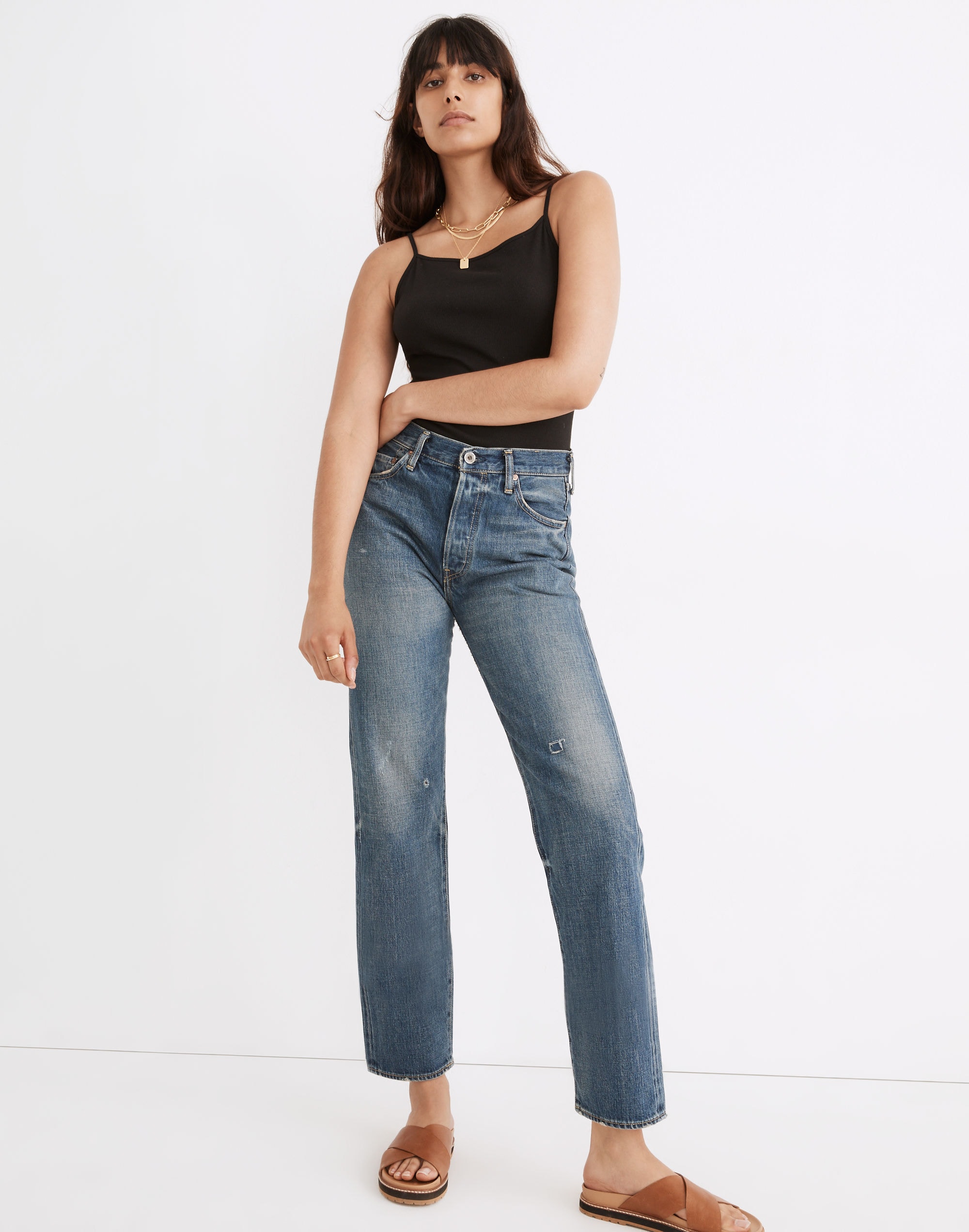 chimala&reg; selvedge straight cut jeans