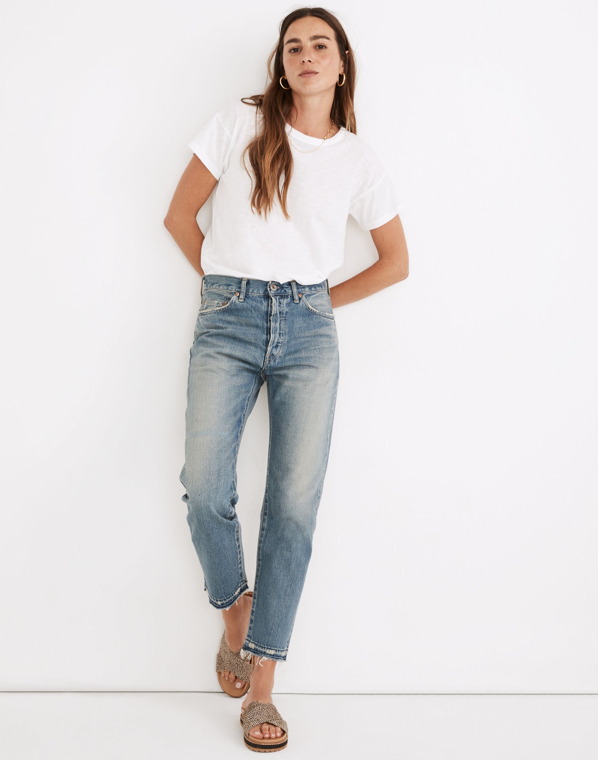 chimala&reg; selvedge narrow tapered cut jeans