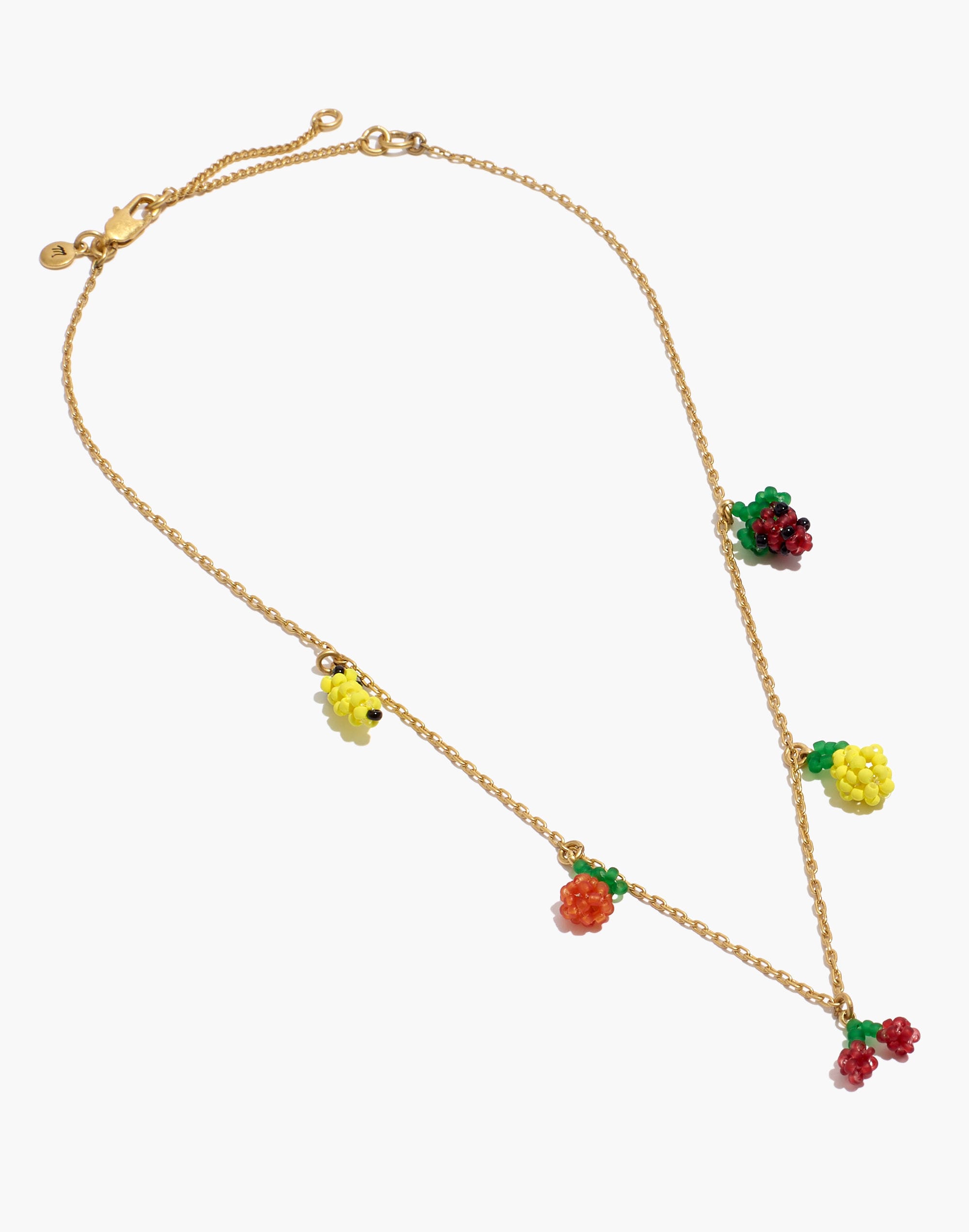 Beaded Fruit Chain Necklace