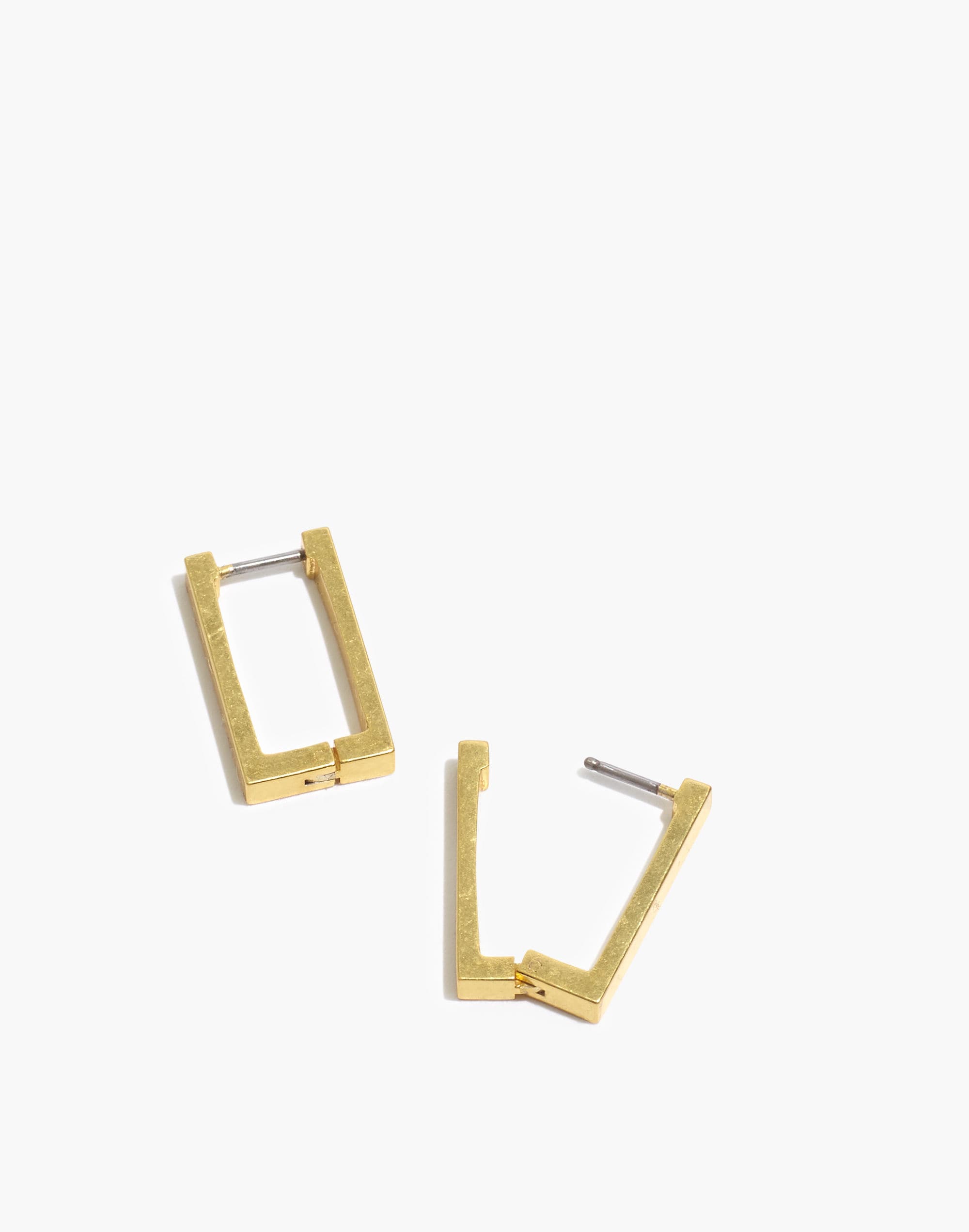 Square Huggie Hoop Earrings