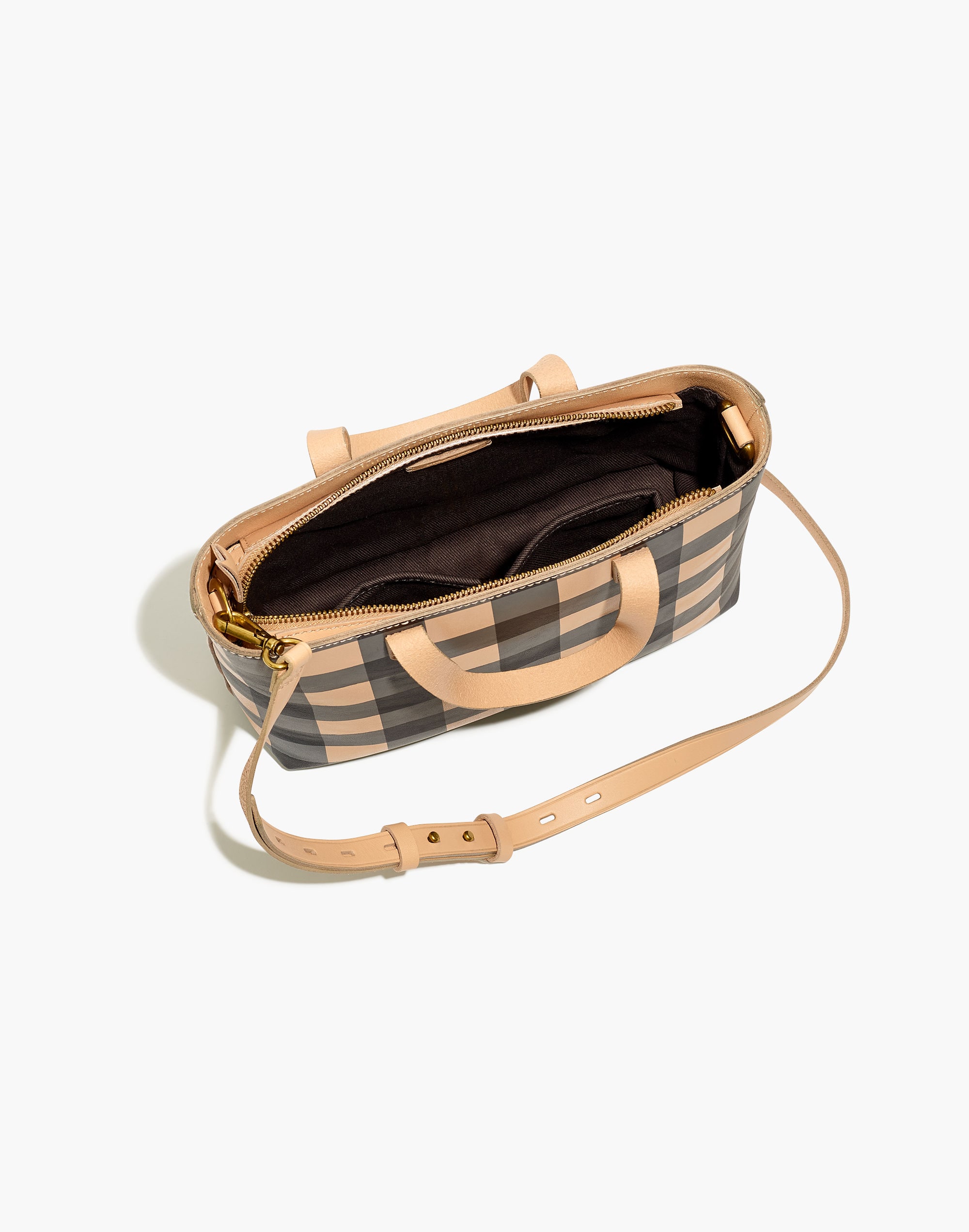 The Zip-Top Transport Crossbody: Gingham Edition